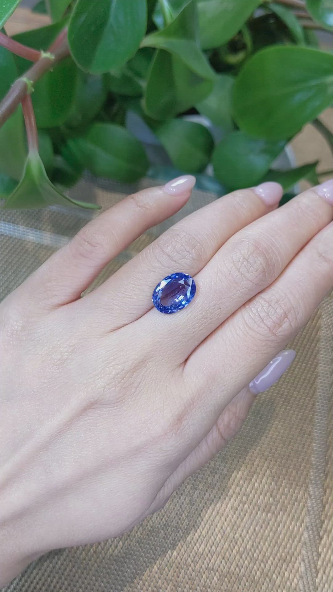 5.01 Ct. Blue Sapphire from Madagascar Size Video
