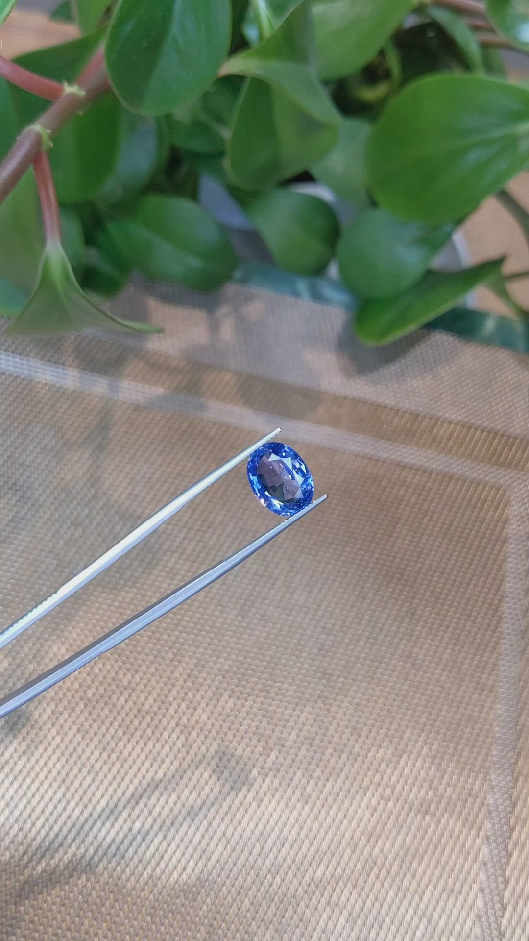 5.01 Ct. Blue Sapphire from Madagascar Size Video