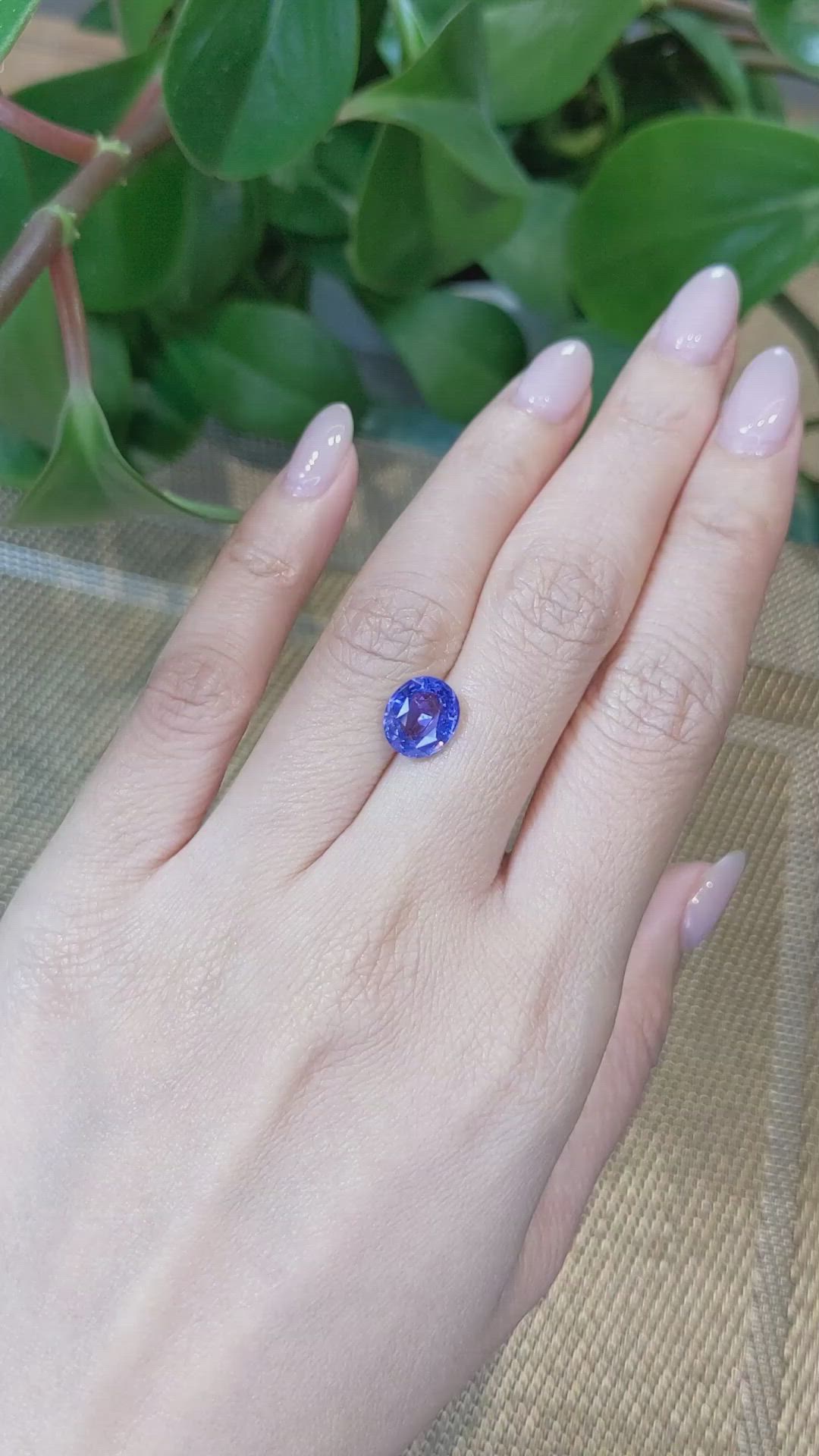 3.64 Ct. Blue Sapphire from Madagascar Size Video