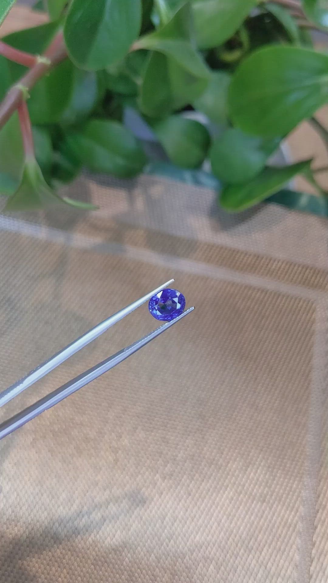 3.47 Ct. Blue Sapphire from Madagascar Size Video