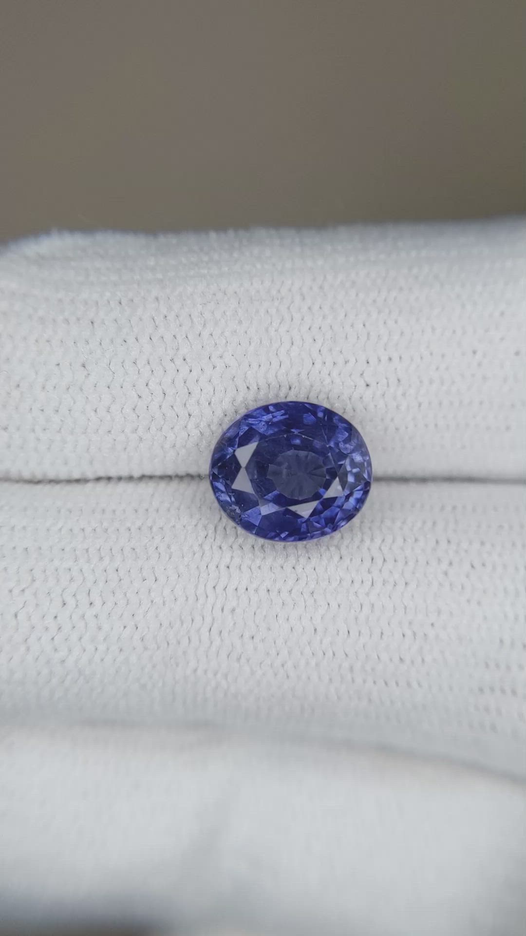 3.47 Ct. Blue Sapphire from Madagascar Size Video