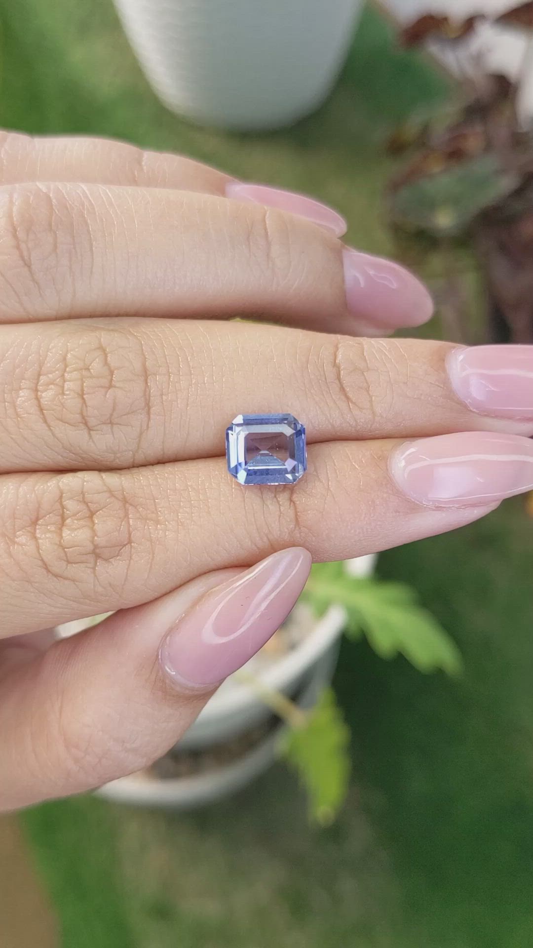 2.08 Ct. Blue Sapphire from Ceylon (Sri Lanka) Size Video
