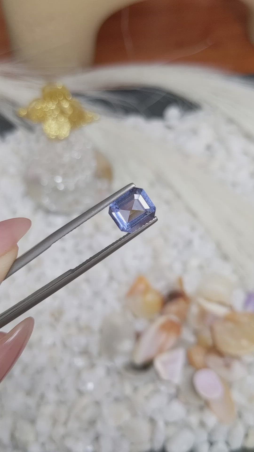 2.08 Ct. Blue Sapphire from Ceylon (Sri Lanka) Size Video