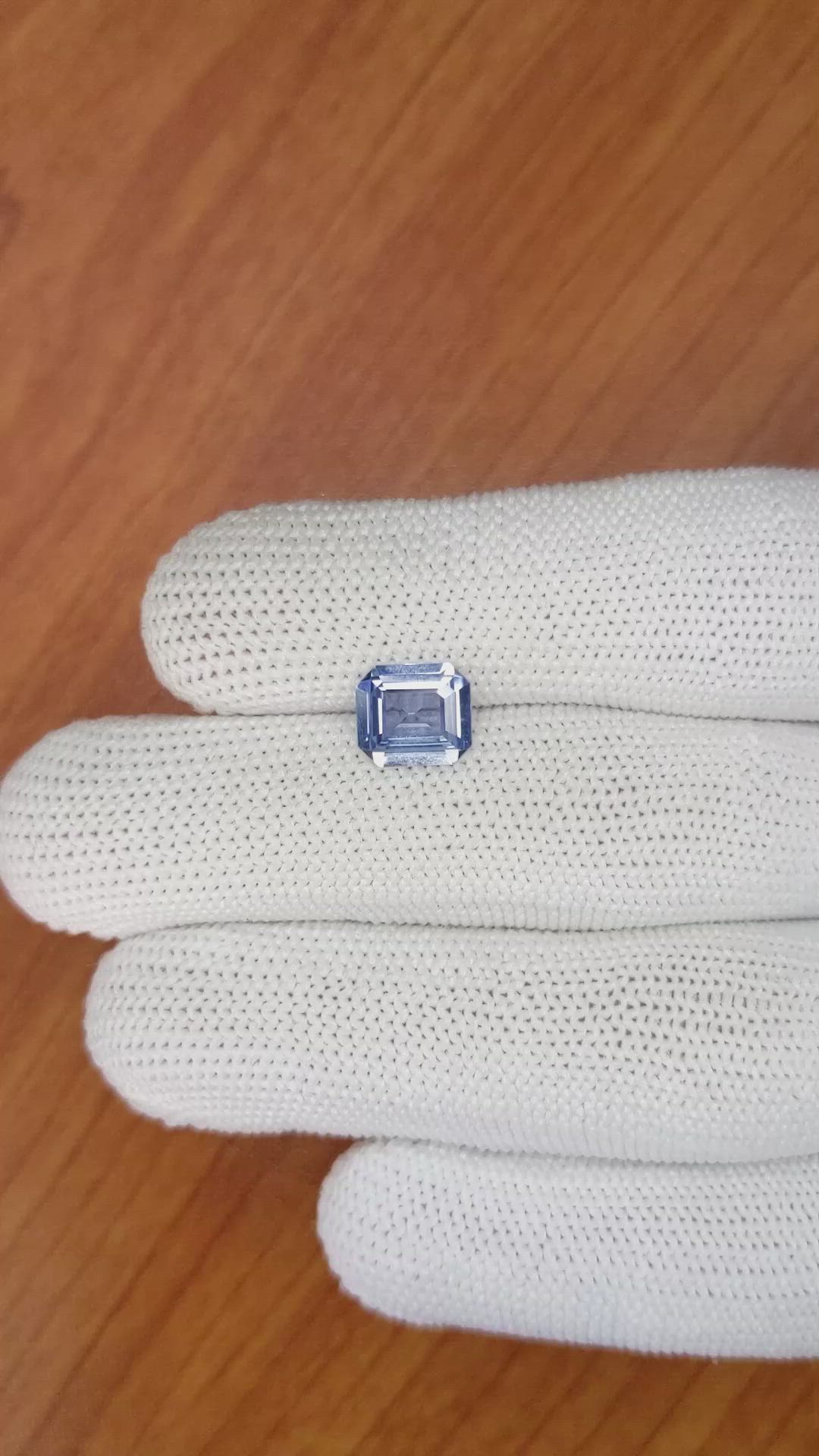 2.08 Ct. Blue Sapphire from Ceylon (Sri Lanka) Size Video