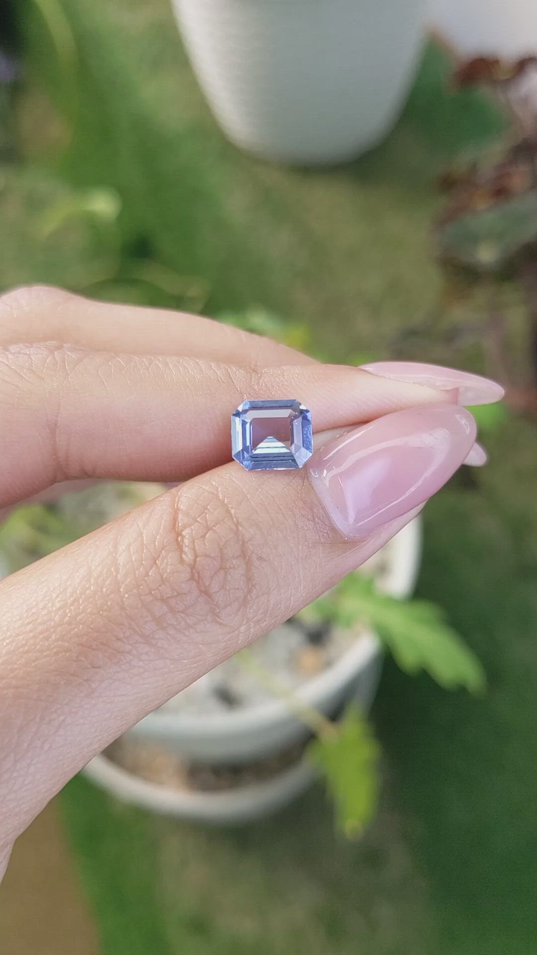 2.08 Ct. Blue Sapphire from Ceylon (Sri Lanka) Size Video