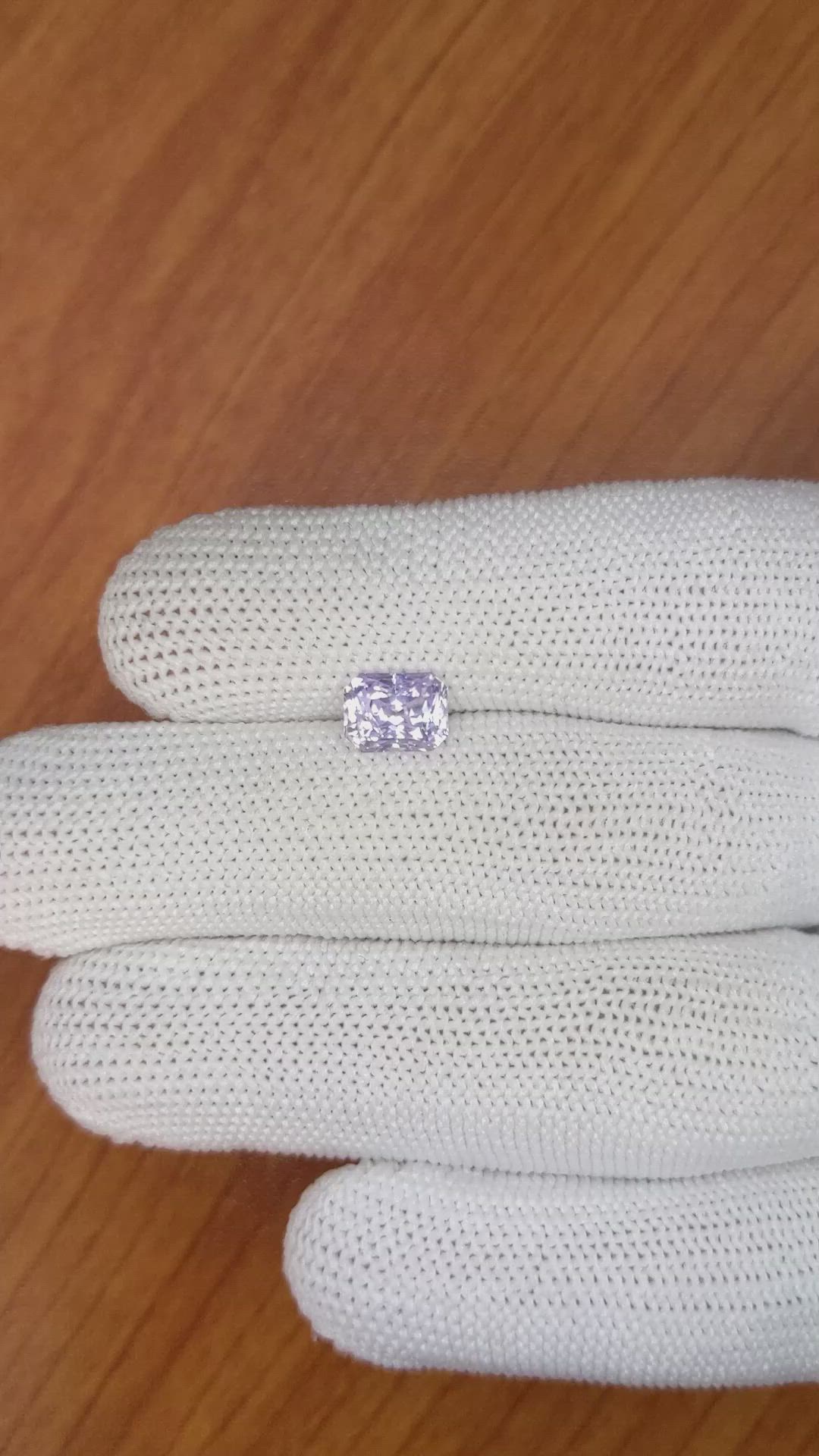 2.07 Ct. Violet Sapphire from Ceylon (Sri Lanka) Size Video