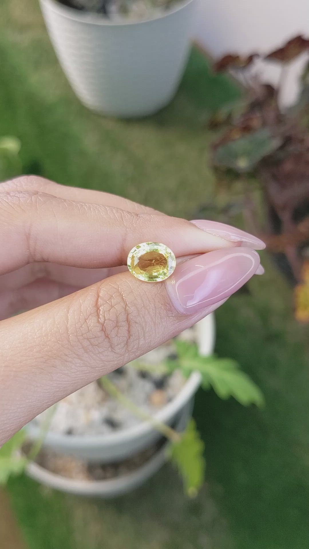 2.65 Ct. Yellow Sapphire from Ceylon (Sri Lanka) Size Video
