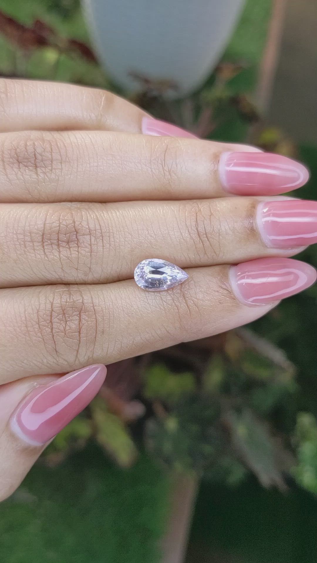 1.87 Ct. Violet Sapphire from Ceylon (Sri Lanka) Size Video