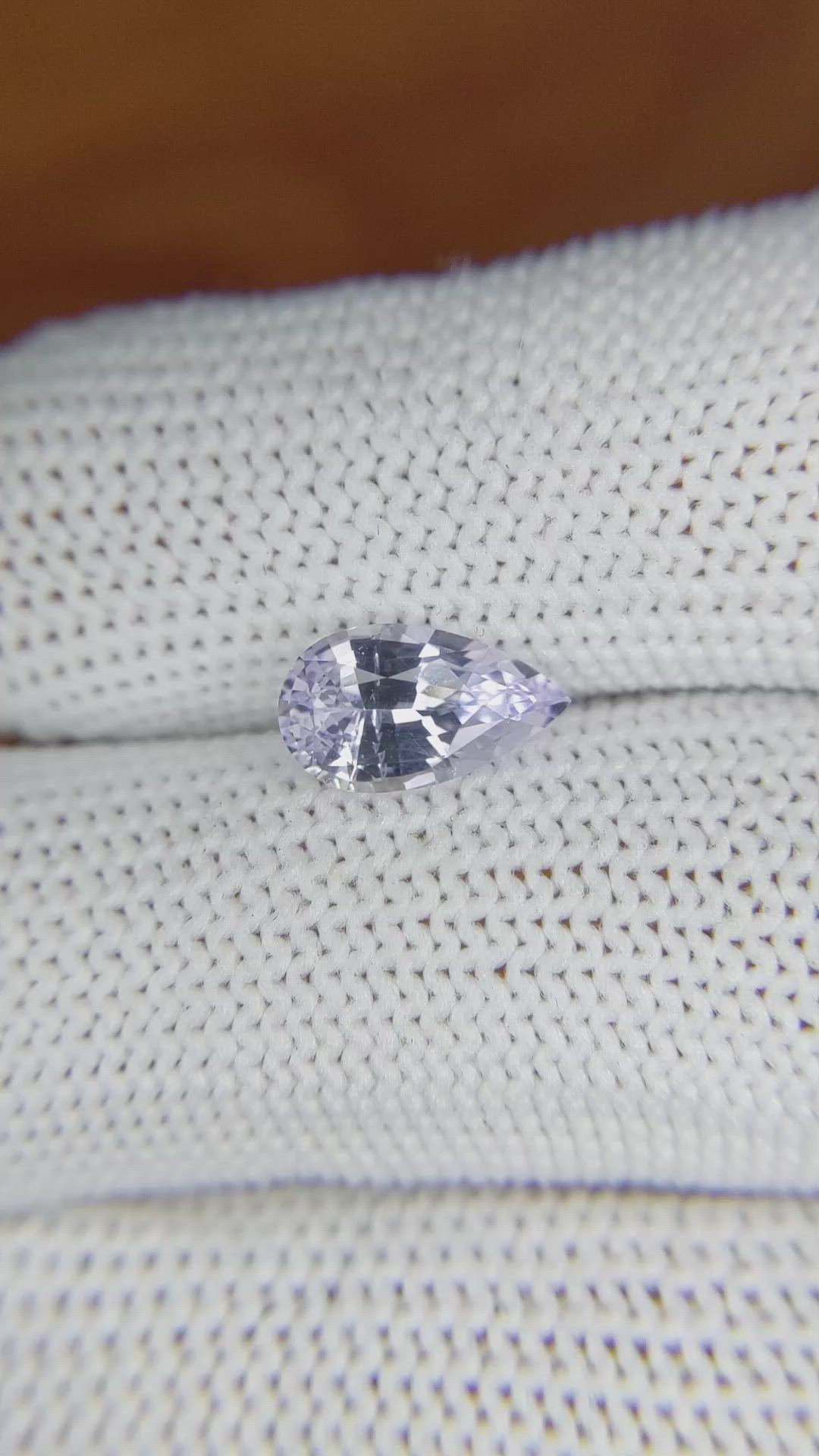 1.87 Ct. Violet Sapphire from Ceylon (Sri Lanka) Size Video