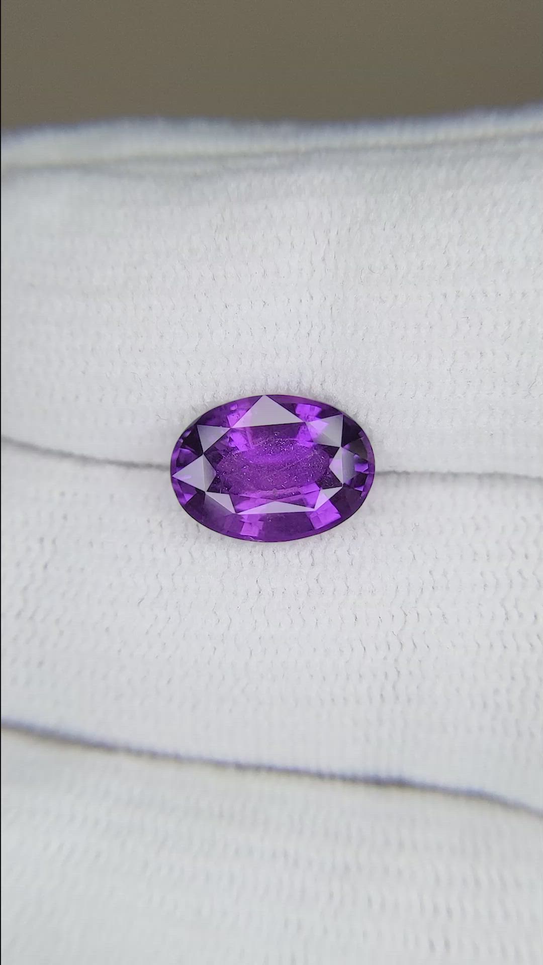 3.02 Ct. Purple Sapphire from Ceylon (Sri Lanka) Size Video