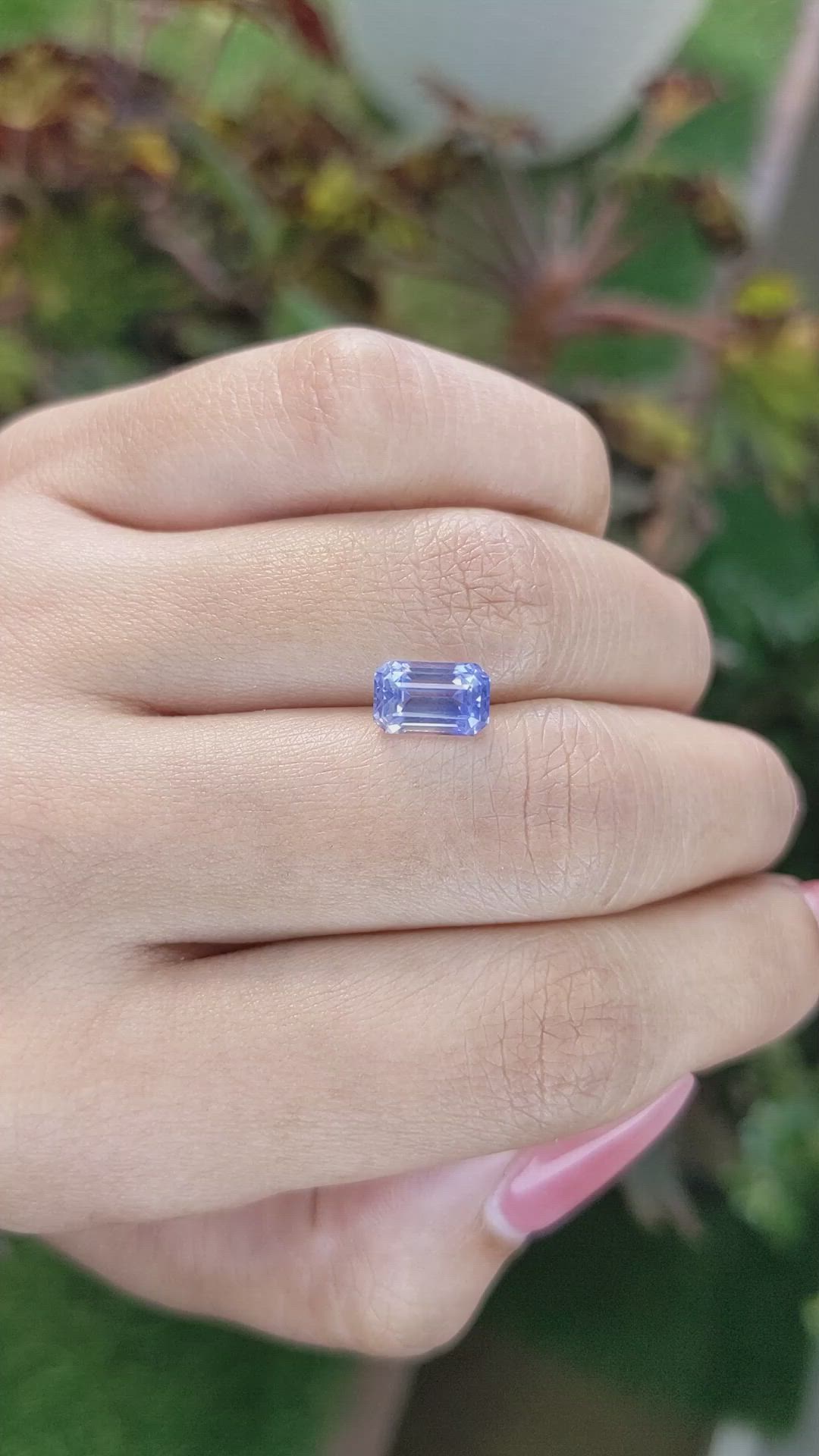 2.29 Ct. Blue Sapphire from Ceylon (Sri Lanka) Size Video