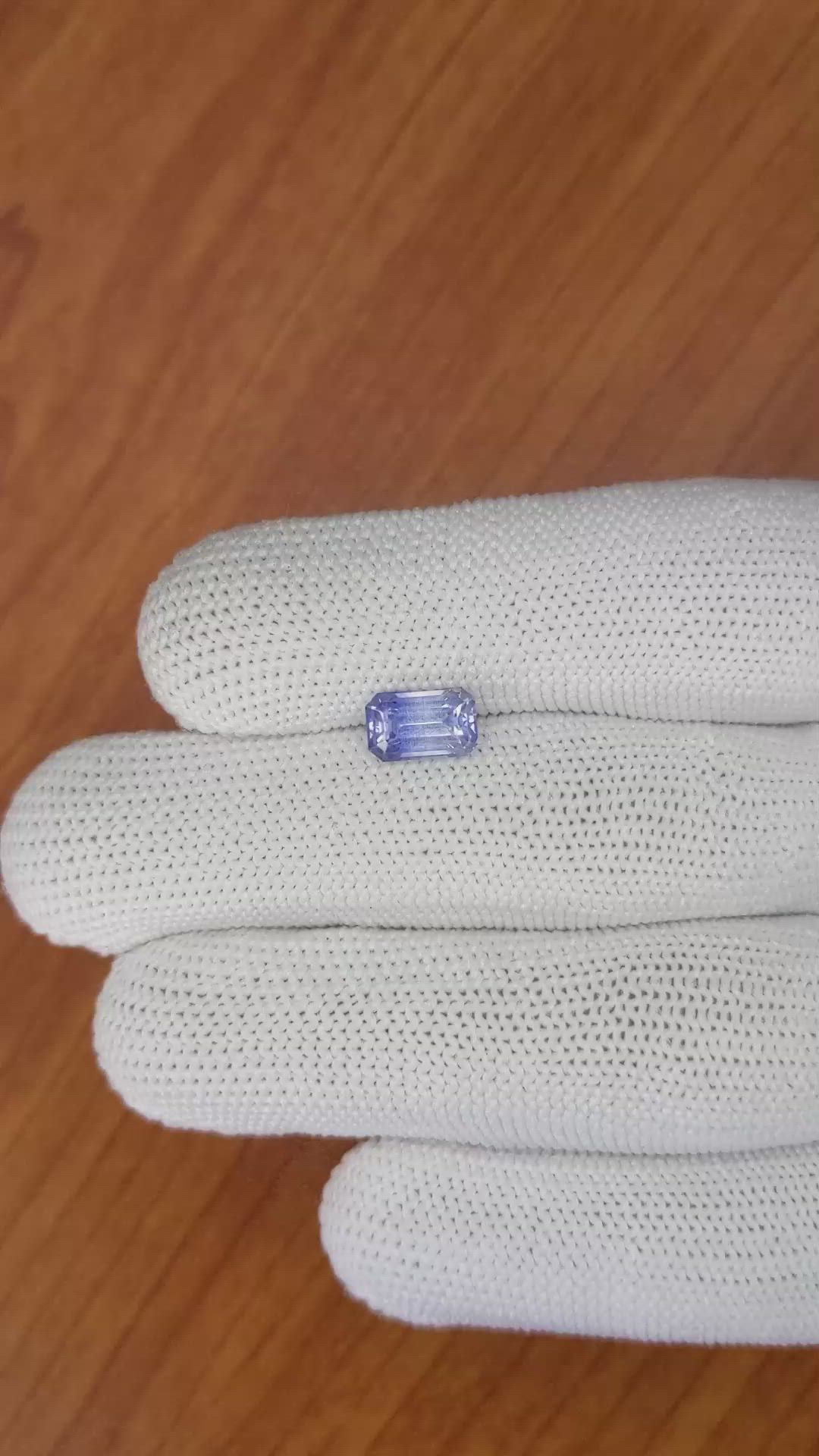 2.29 Ct. Blue Sapphire from Ceylon (Sri Lanka) Size Video