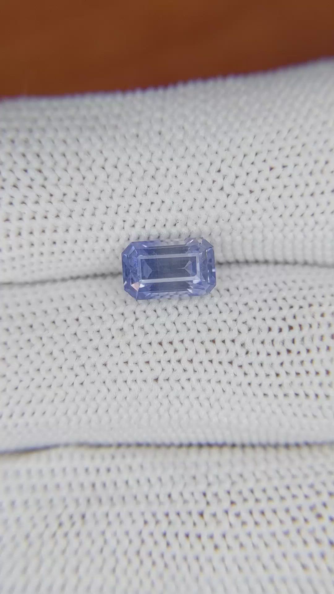 2.29 Ct. Blue Sapphire from Ceylon (Sri Lanka) Size Video