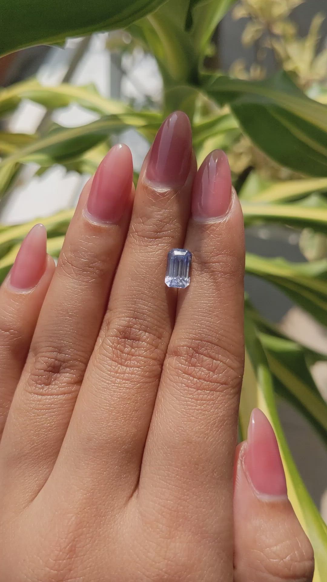 2.29 Ct. Blue Sapphire from Ceylon (Sri Lanka) Size Video