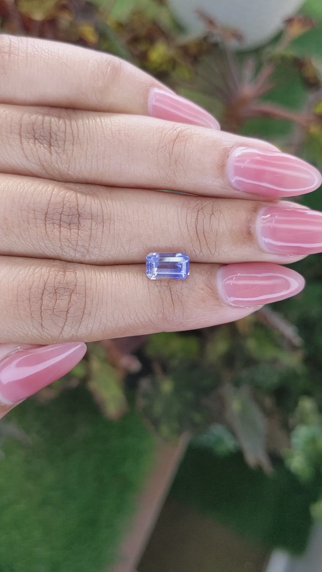 2.29 Ct. Blue Sapphire from Ceylon (Sri Lanka) Size Video