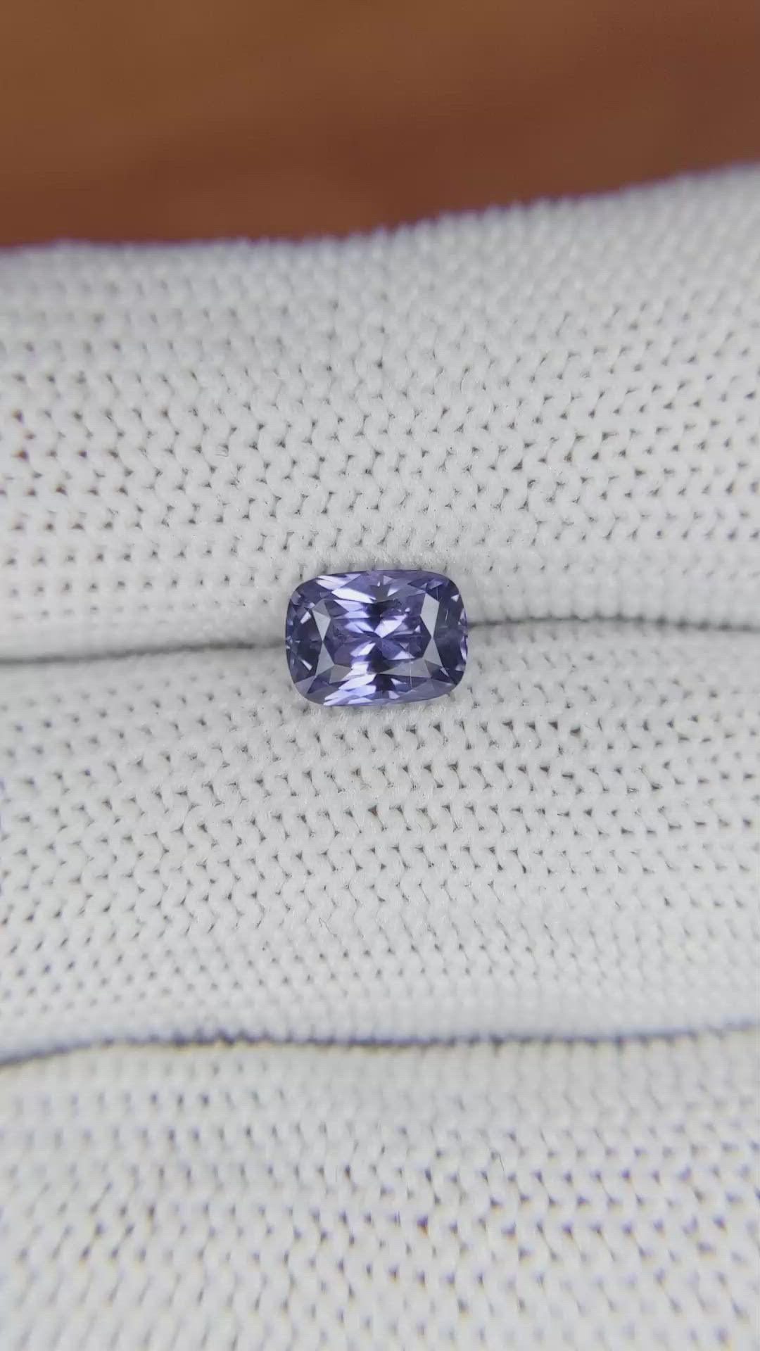1.30 Ct. Violet Sapphire from Ceylon (Sri Lanka) Size Video