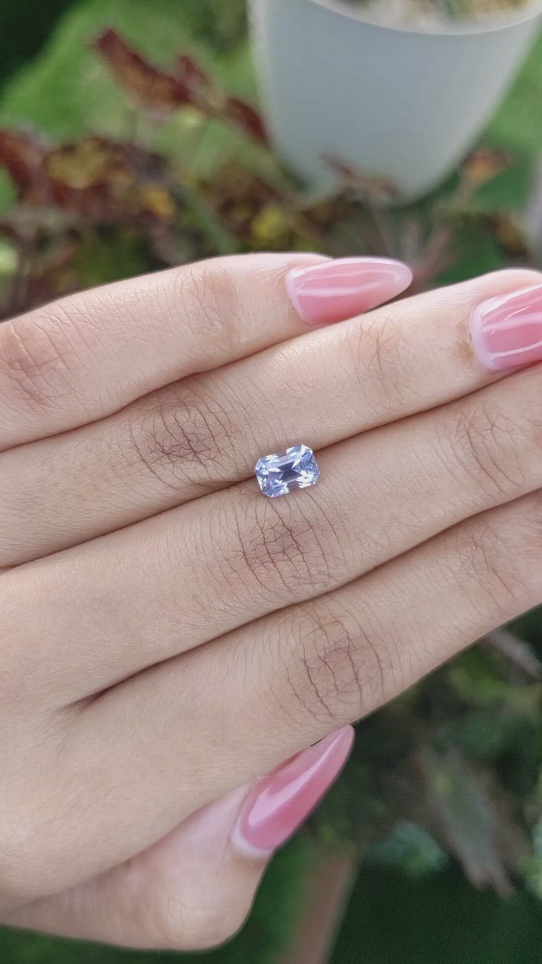 1.59 Ct. Blue Sapphire from Ceylon (Sri Lanka) Size Video