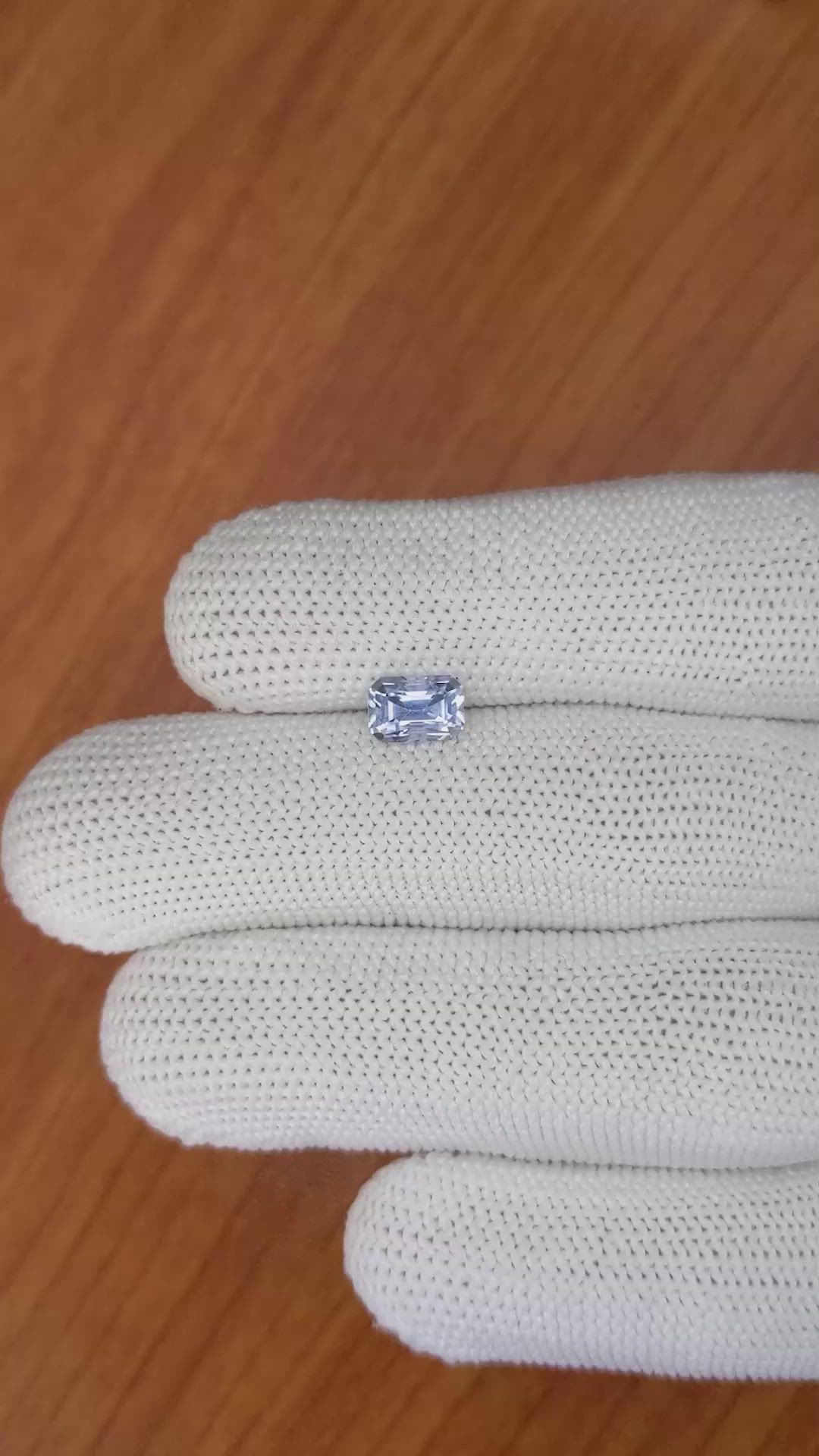 1.59 Ct. Blue Sapphire from Ceylon (Sri Lanka) Size Video