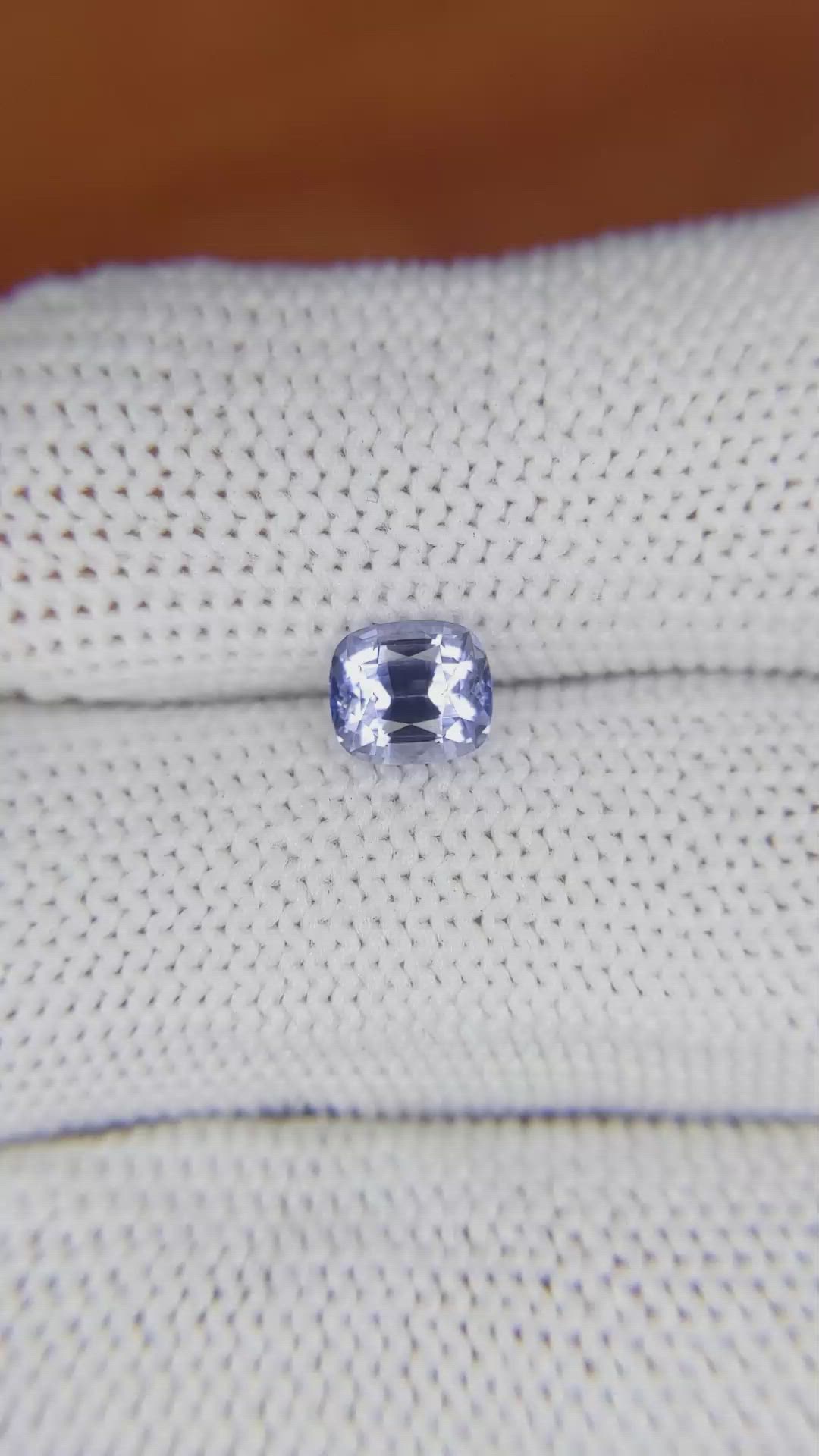 1.17 Ct. Blue Sapphire from Ceylon (Sri Lanka) Size Video