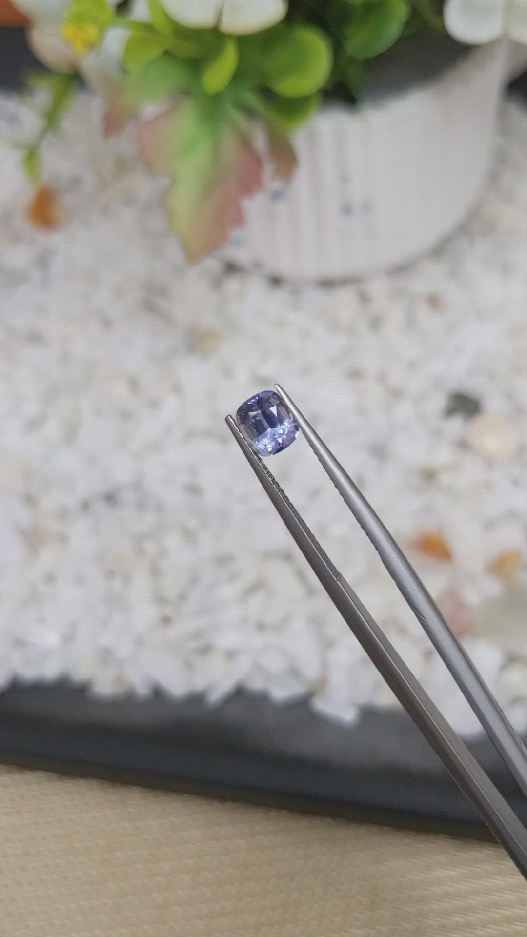 1.17 Ct. Blue Sapphire from Ceylon (Sri Lanka) Size Video