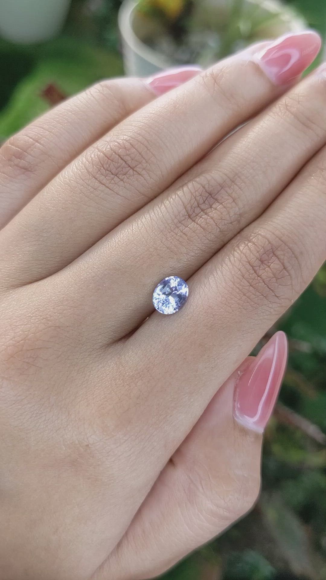 1.35 Ct. Blue Sapphire from Ceylon (Sri Lanka) Size Video