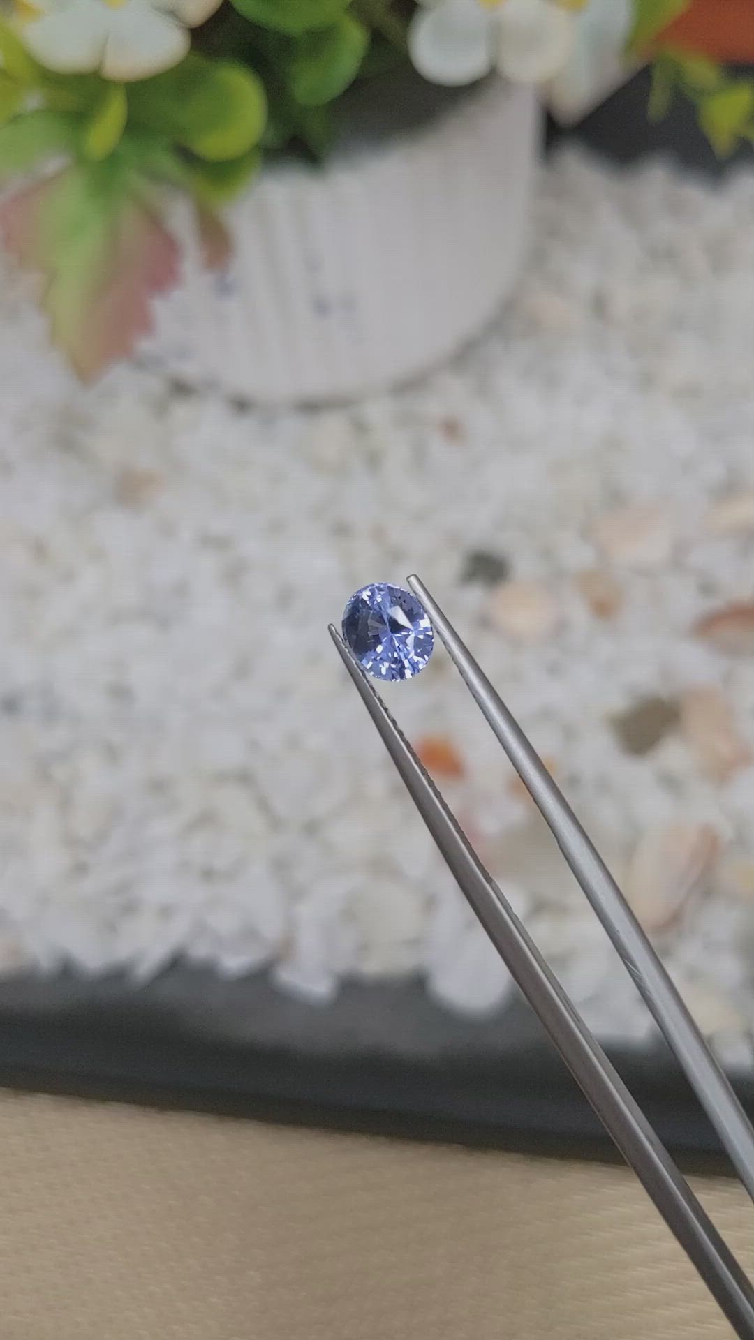 1.31 Ct. Blue Sapphire from Ceylon (Sri Lanka) Size Video