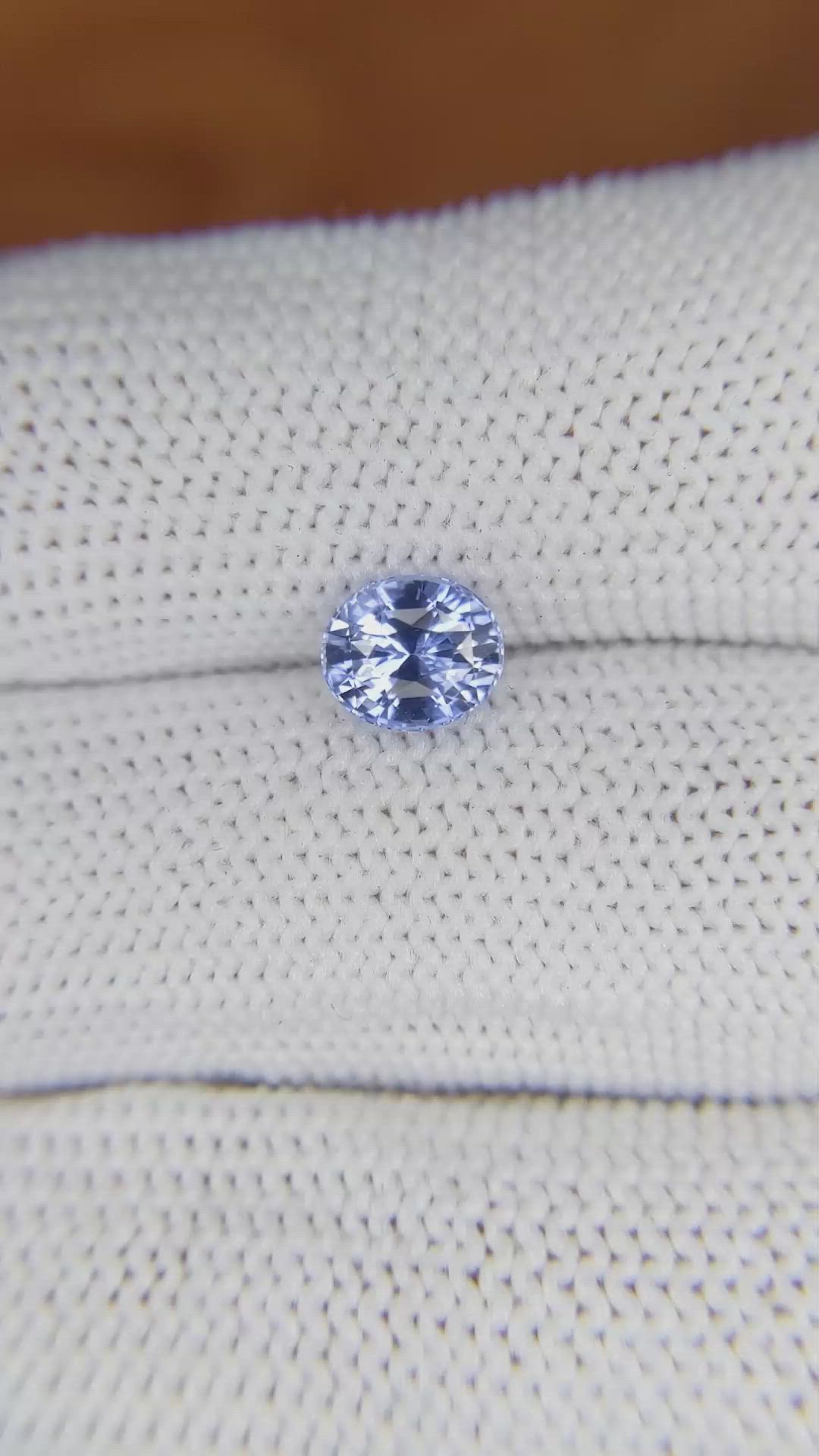 1.31 Ct. Blue Sapphire from Ceylon (Sri Lanka) Size Video