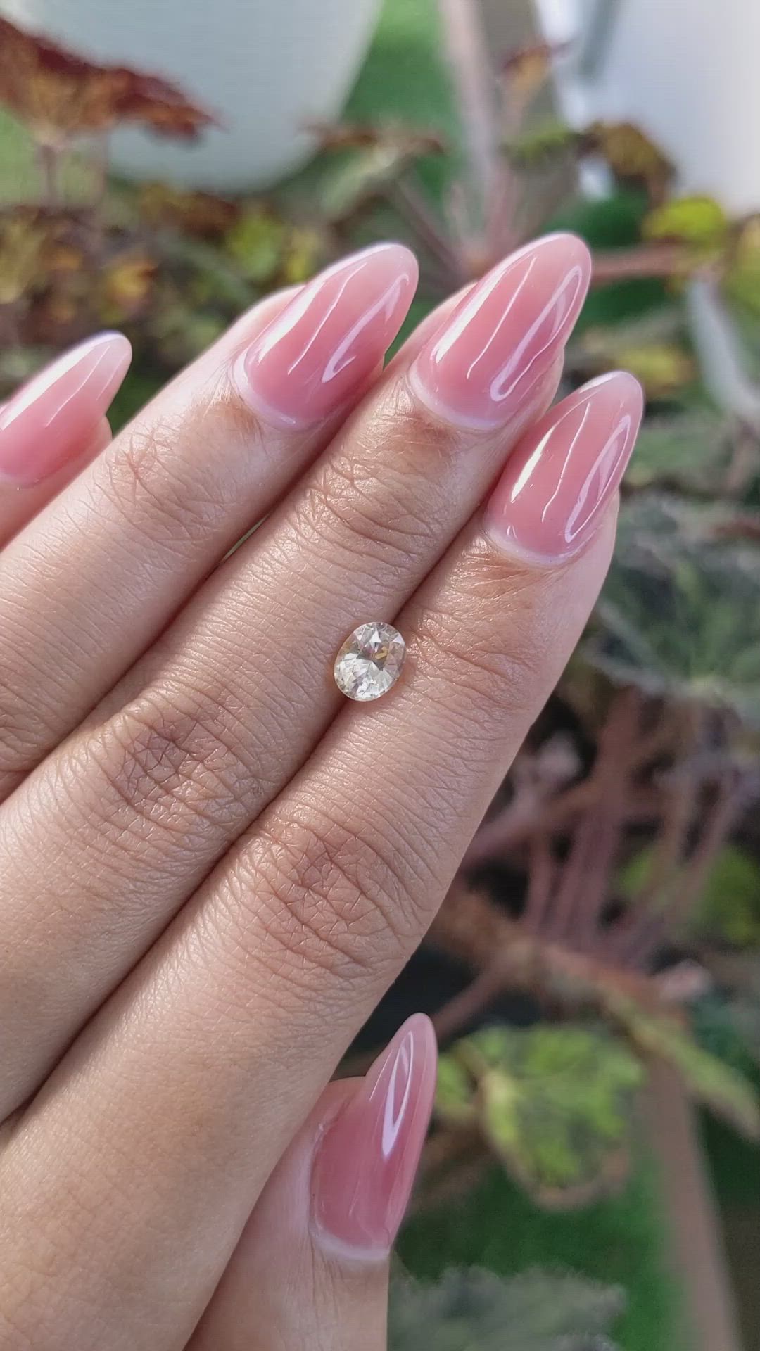 1.09 Ct. Peach Sapphire from Ceylon (Sri Lanka) Size Video