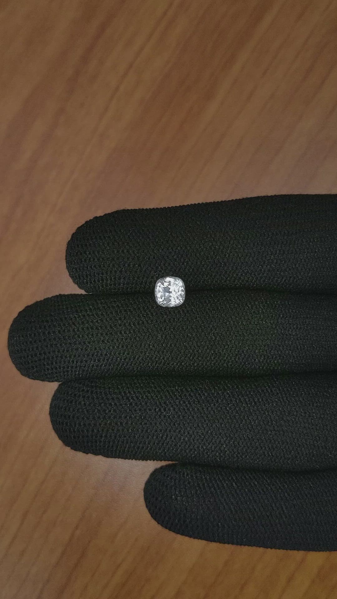 1.16 Ct. White Sapphire from Ceylon (Sri Lanka) Size Video