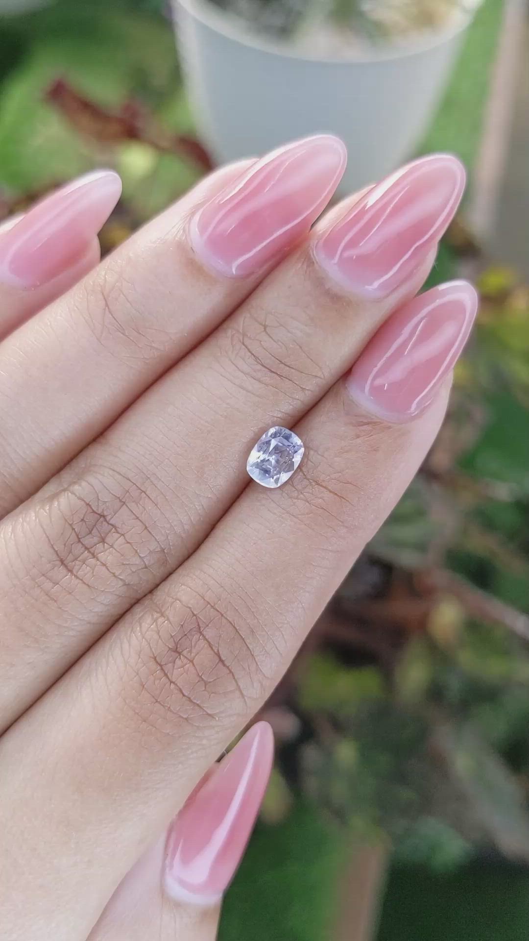 1.10 Ct. Violet Sapphire from Ceylon (Sri Lanka) Size Video