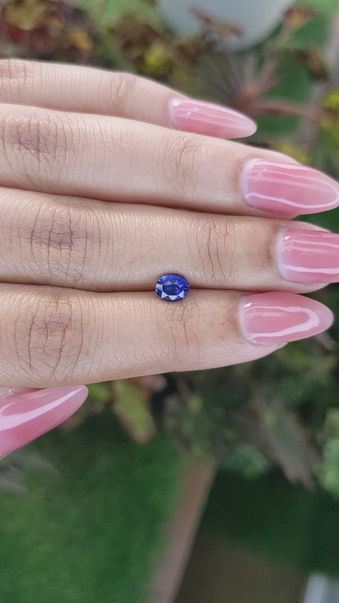 0.86 Ct. Blue Sapphire from Ceylon (Sri Lanka) Size Video