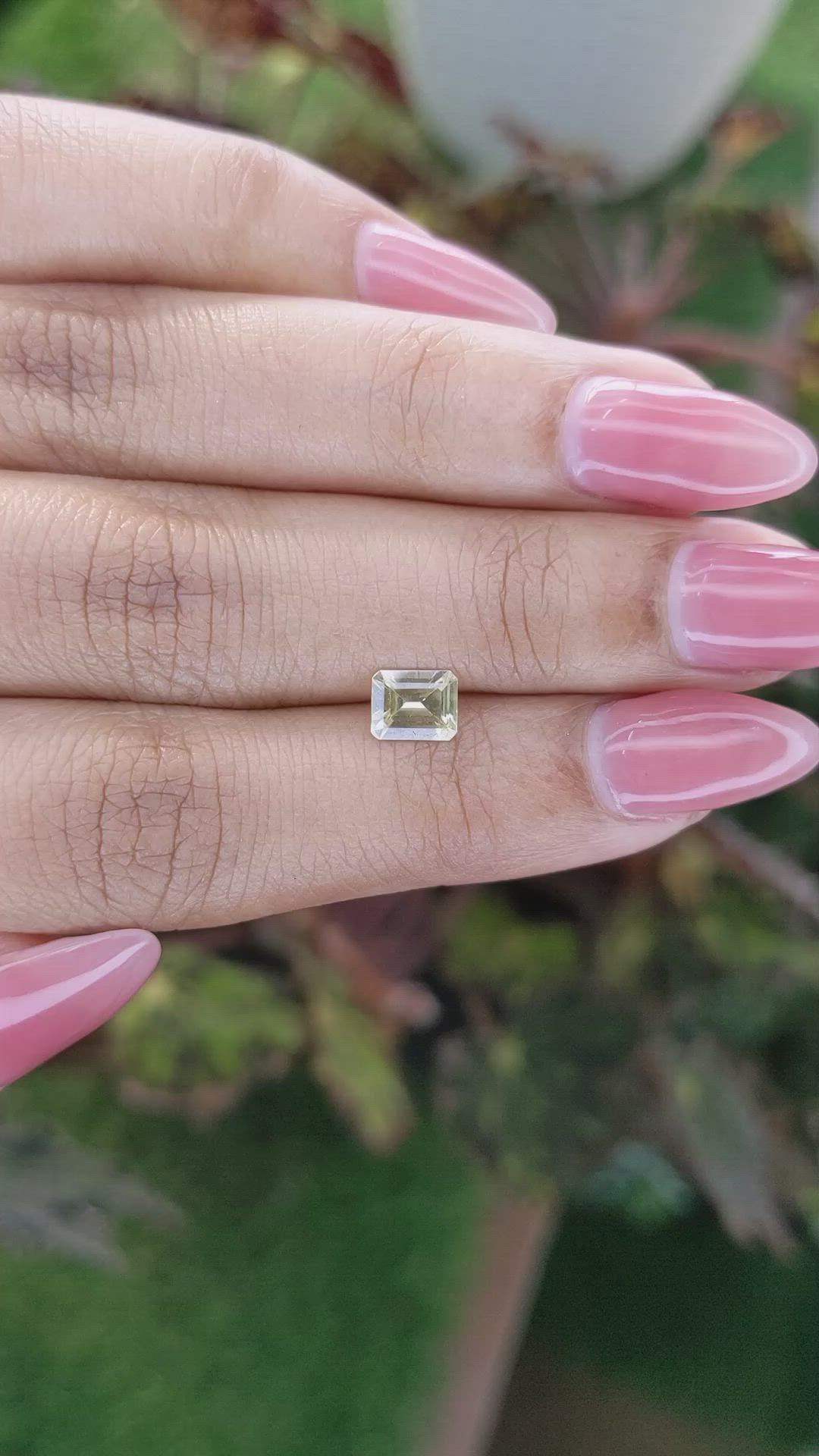 0.82 Ct. Yellow Sapphire from Ceylon (Sri Lanka) Size Video