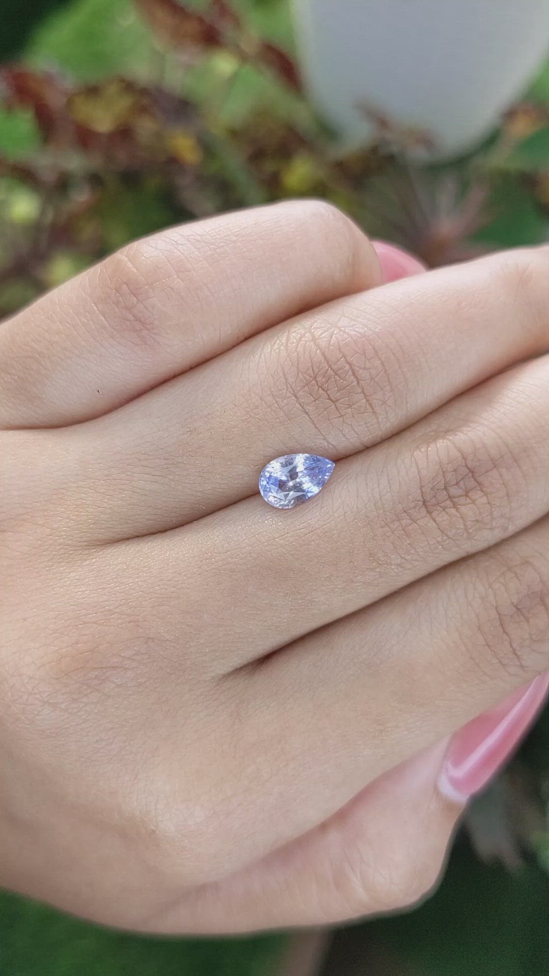 1.35 Ct. Blue Sapphire from Ceylon (Sri Lanka) Size Video