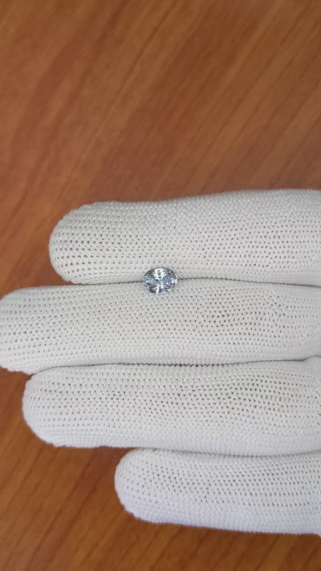 1.17 Ct. Blue Sapphire from Ceylon (Sri Lanka) Size Video