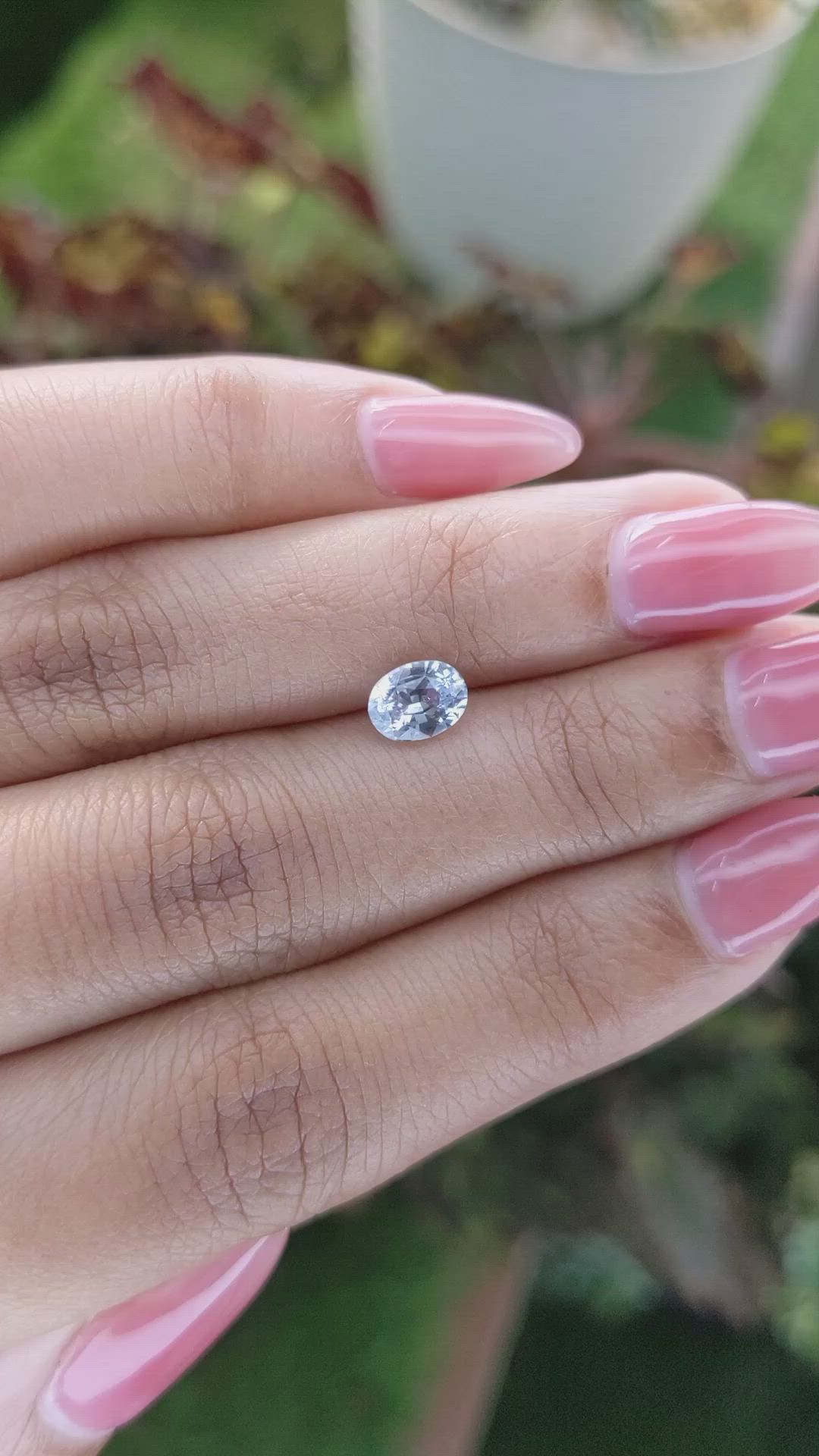 1.17 Ct. Blue Sapphire from Ceylon (Sri Lanka) Size Video