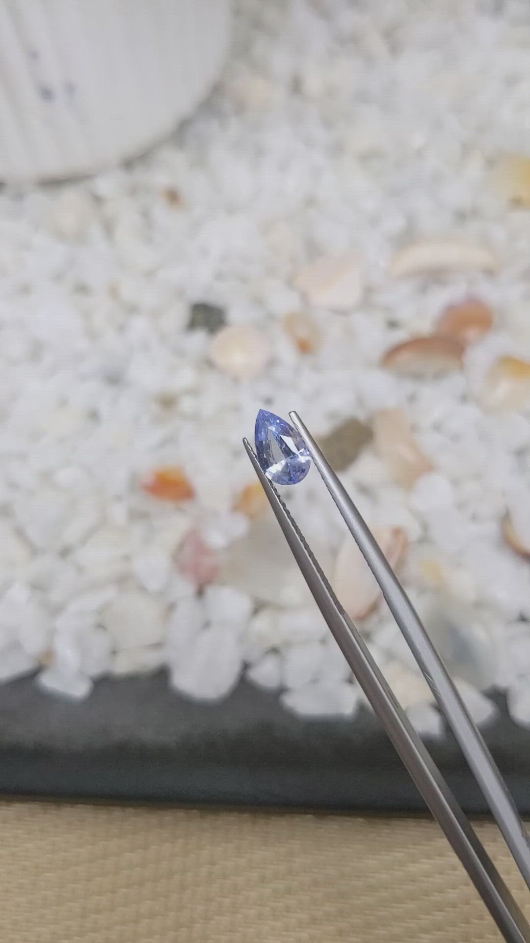 0.90 Ct. Blue Sapphire from Ceylon (Sri Lanka) Size Video