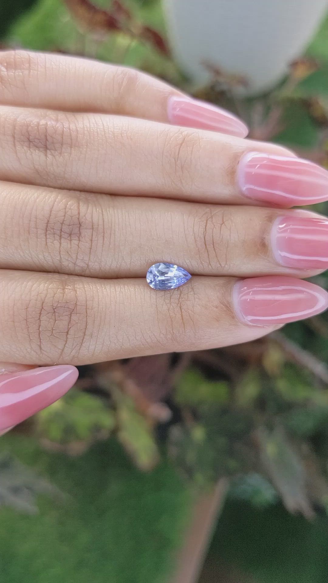 0.90 Ct. Blue Sapphire from Ceylon (Sri Lanka) Size Video