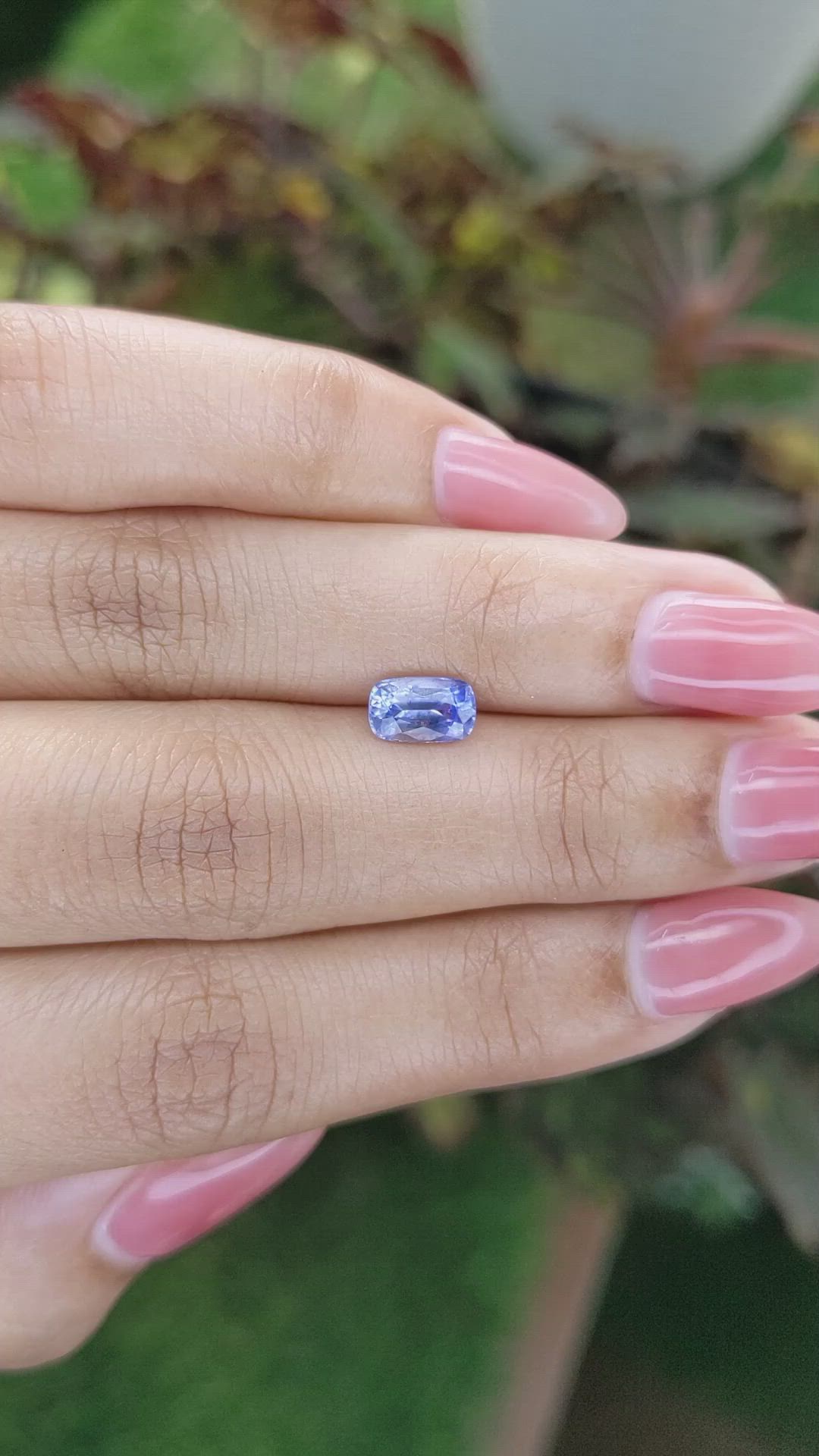1.27 Ct. Blue Sapphire from Ceylon (Sri Lanka) Size Video