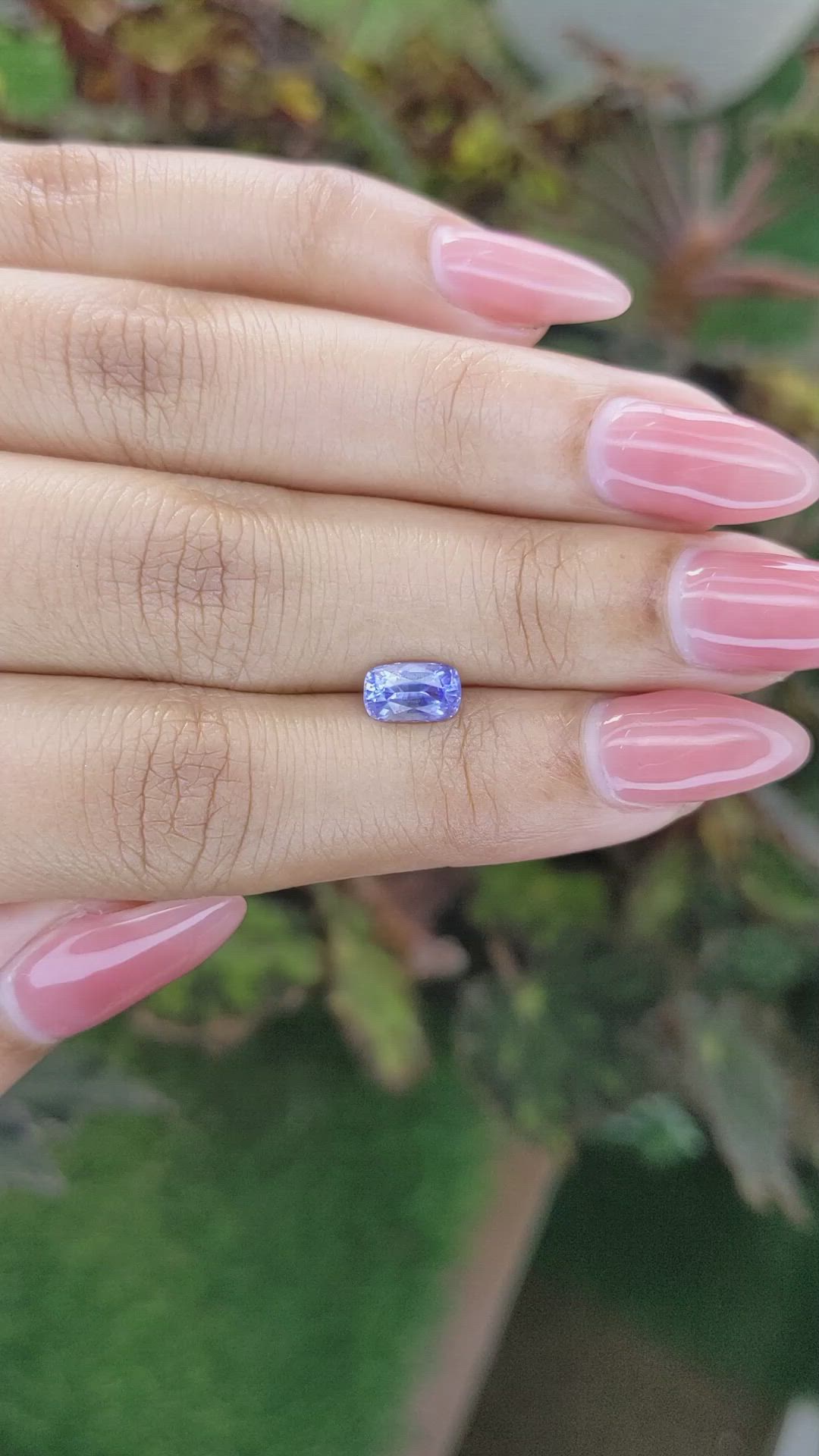 1.27 Ct. Blue Sapphire from Ceylon (Sri Lanka) Size Video