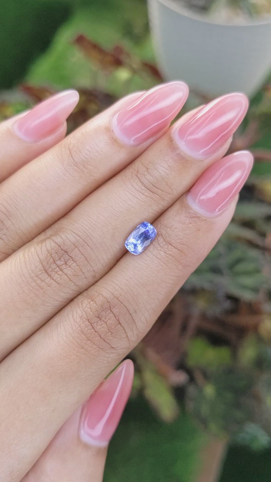 1.27 Ct. Blue Sapphire from Ceylon (Sri Lanka) Size Video
