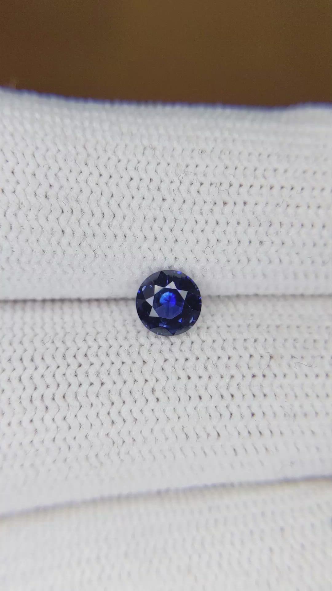 0.62 Ct. Blue Sapphire from Ceylon (Sri Lanka) Size Video