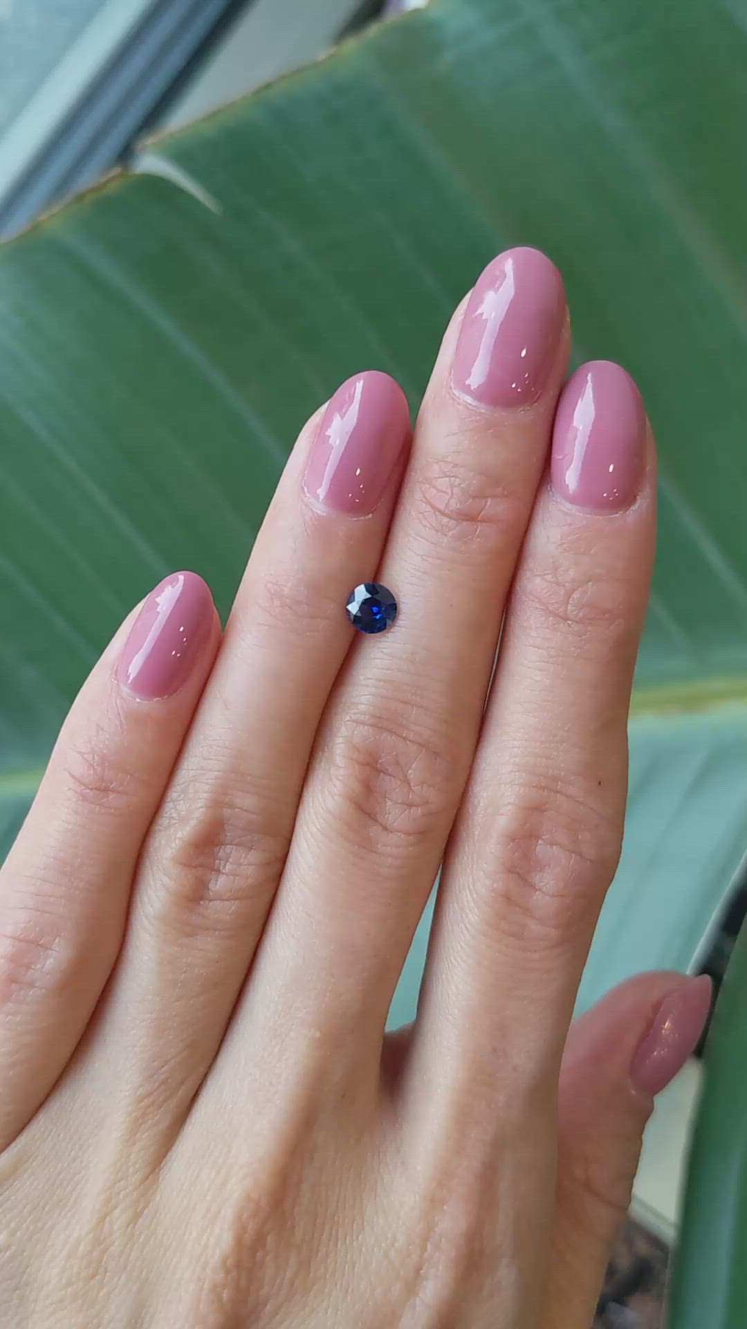 0.62 Ct. Blue Sapphire from Ceylon (Sri Lanka) Size Video