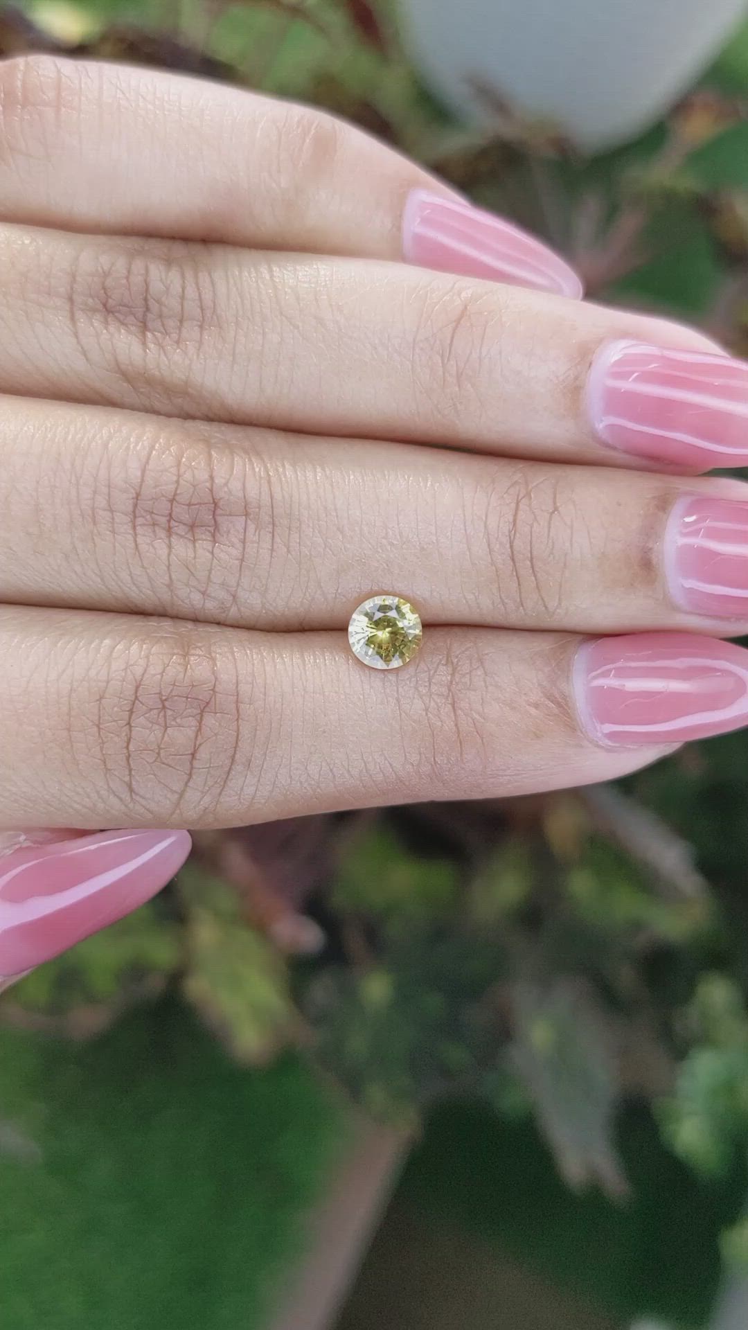 0.93 Ct. Yellow Sapphire from Ceylon (Sri Lanka) Size Video