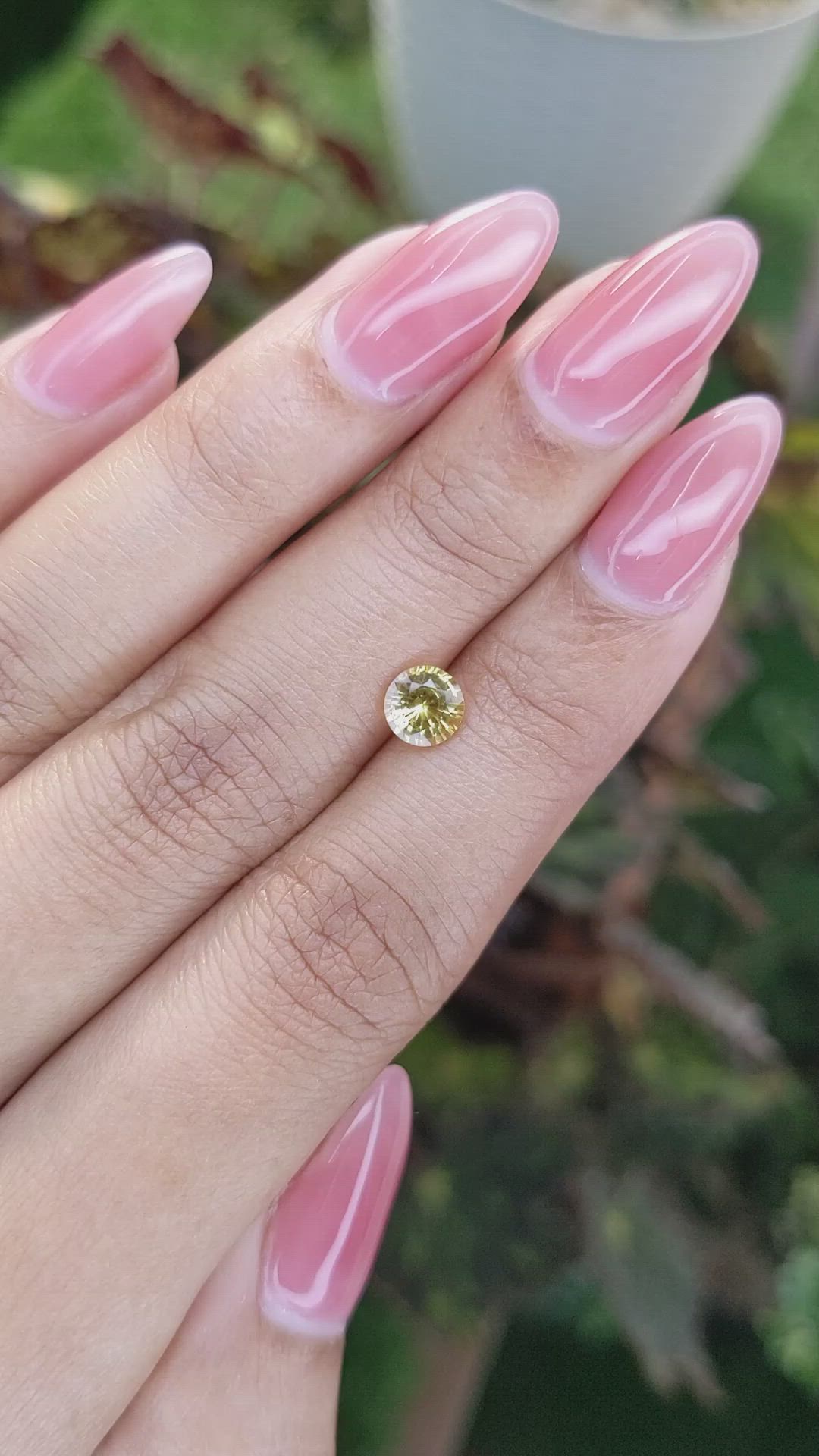 0.93 Ct. Yellow Sapphire from Ceylon (Sri Lanka) Size Video