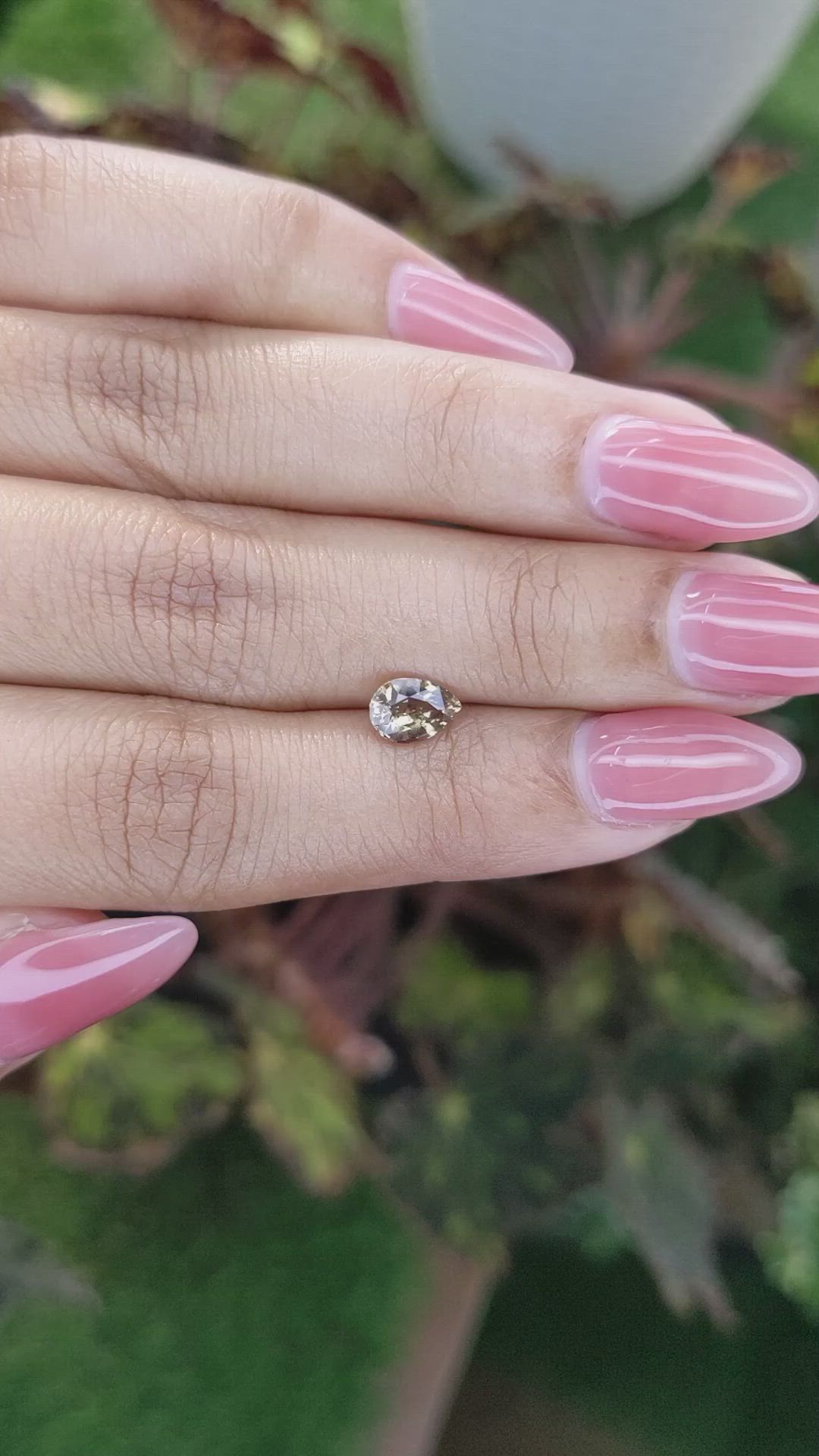 1.15 Ct. Yellowish Brown Sapphire from Ceylon (Sri Lanka) Size Video