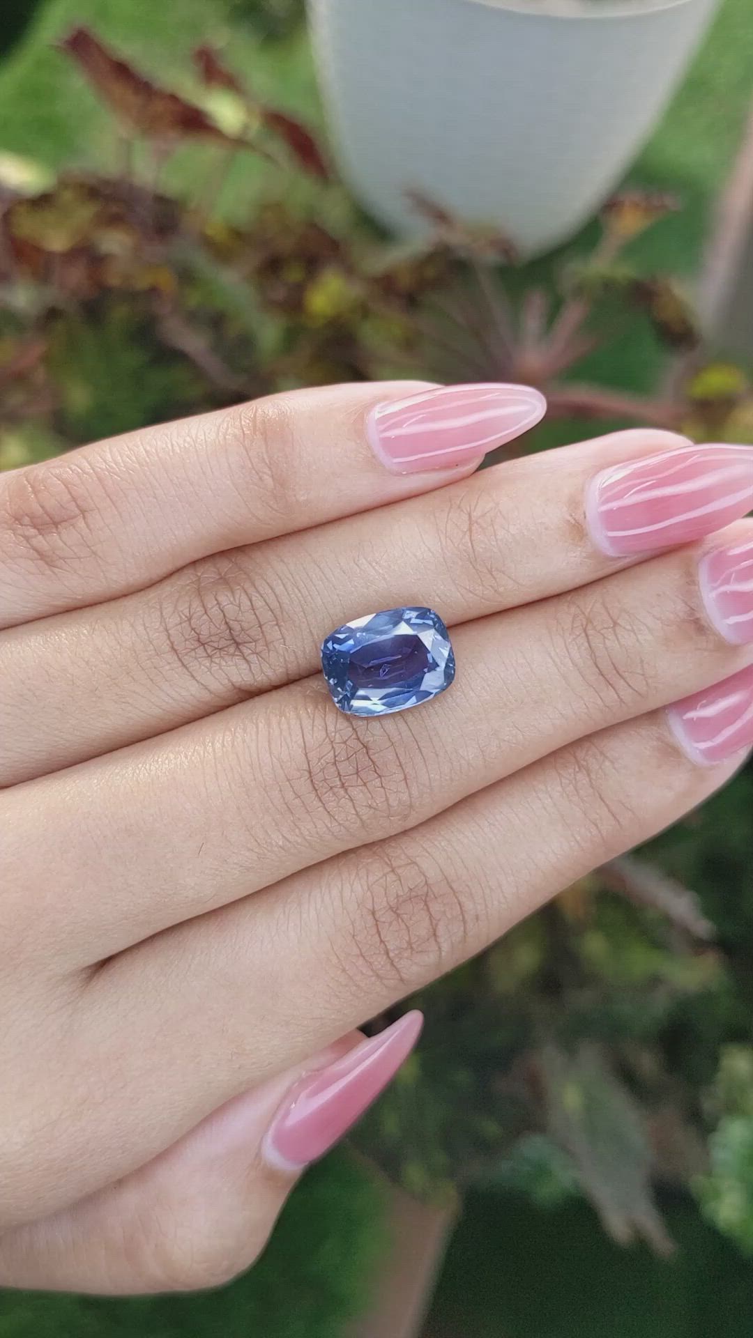 6.66 Ct. Blue Sapphire from Africa Size Video