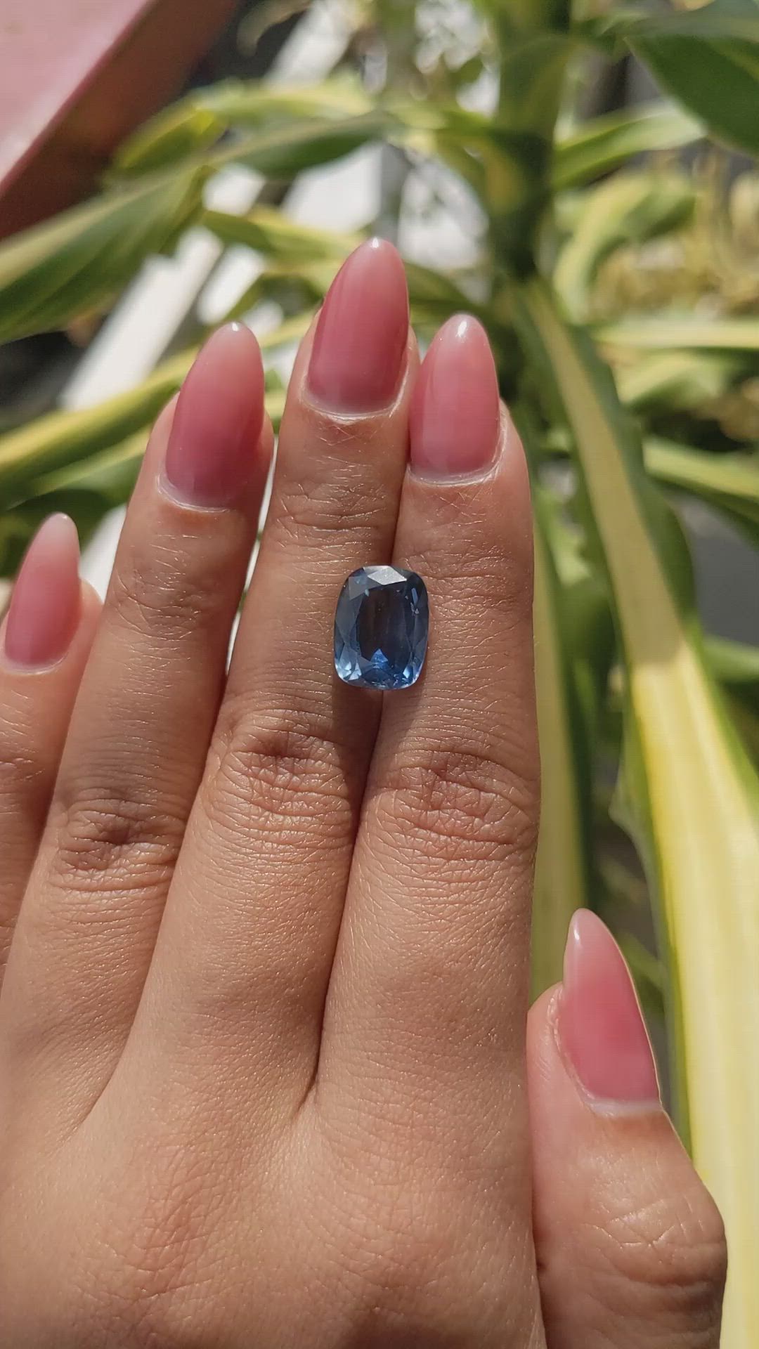 6.66 Ct. Blue Sapphire from Africa Size Video