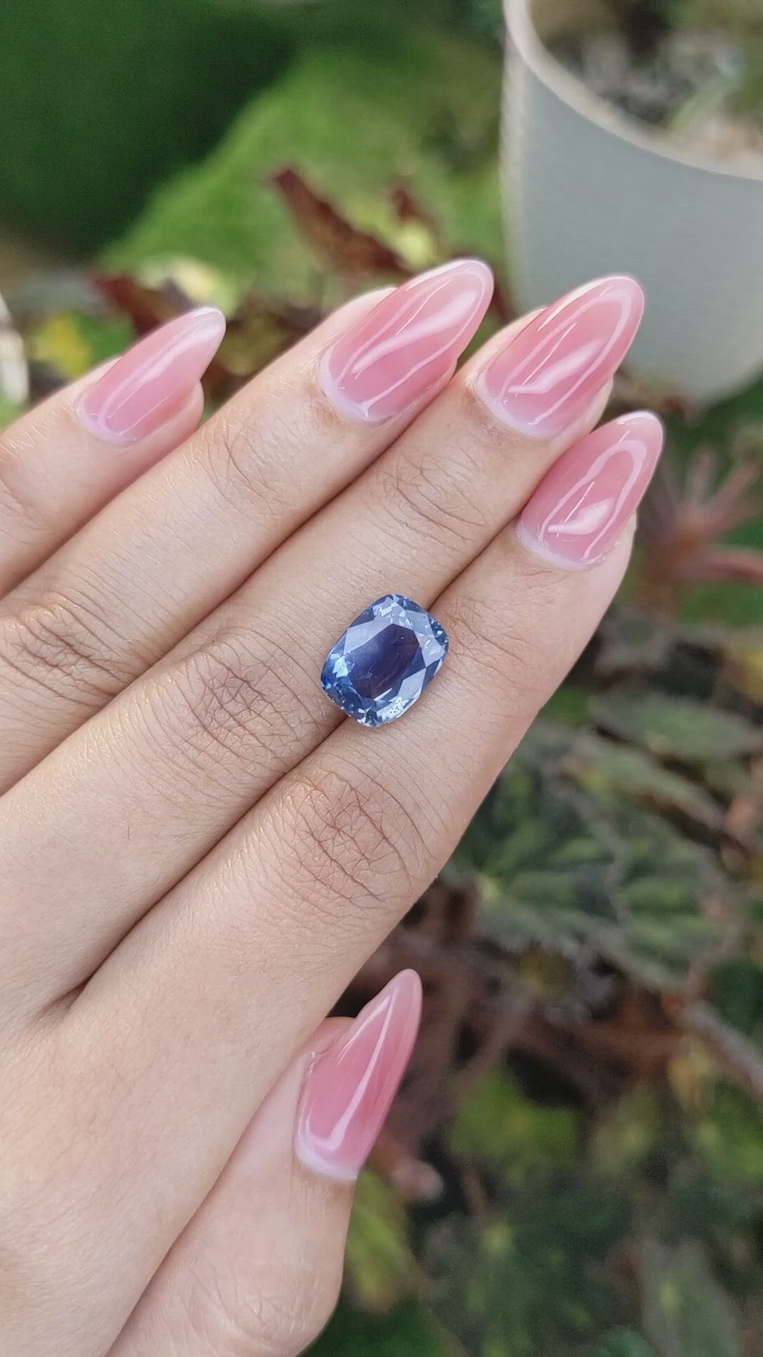 6.66 Ct. Blue Sapphire from Africa Size Video