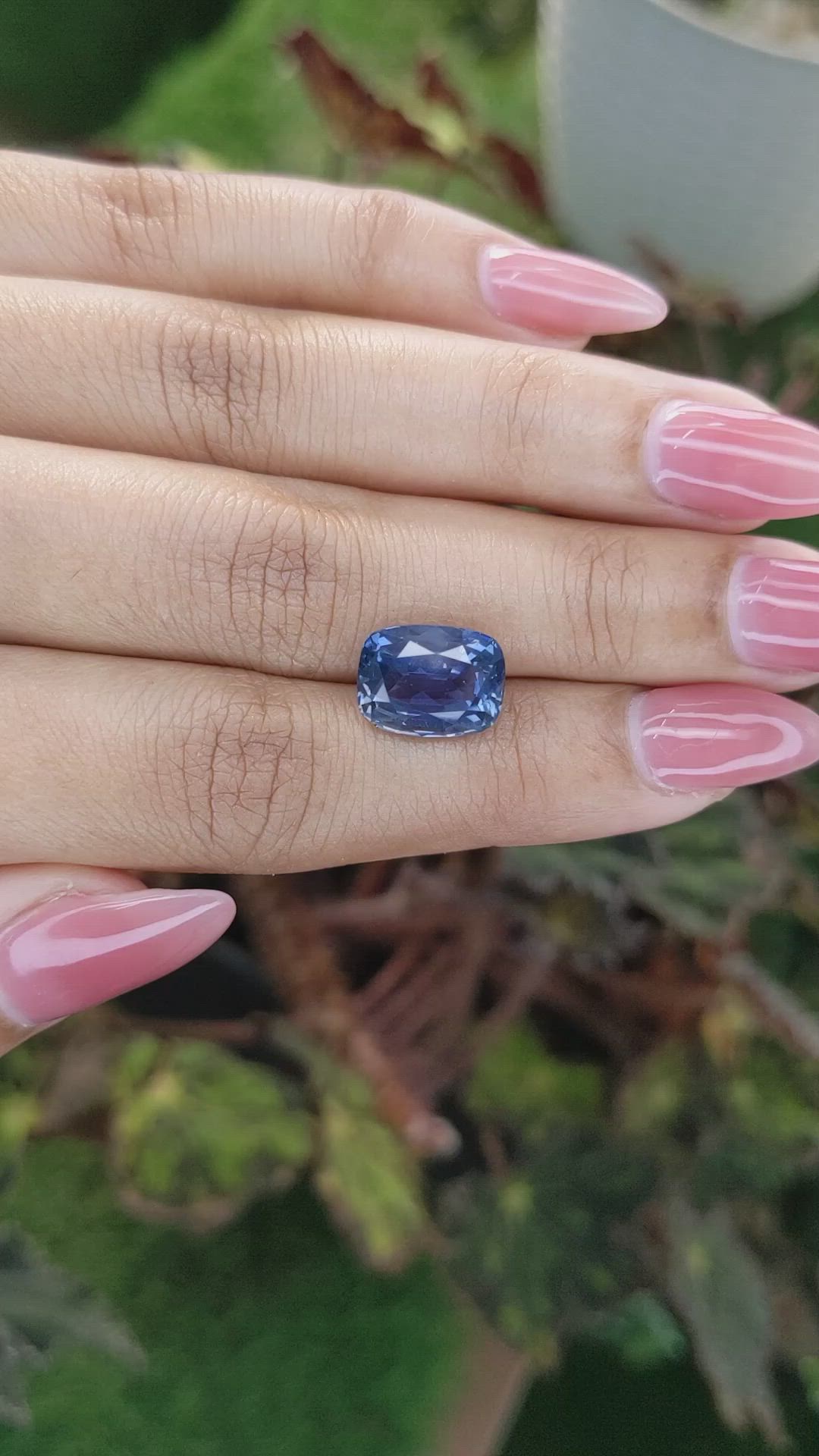 6.66 Ct. Blue Sapphire from Africa Size Video