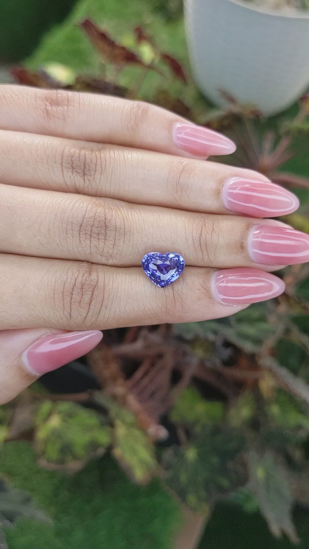 4.04 Ct. Purple Sapphire from Ceylon (Sri Lanka) Size Video